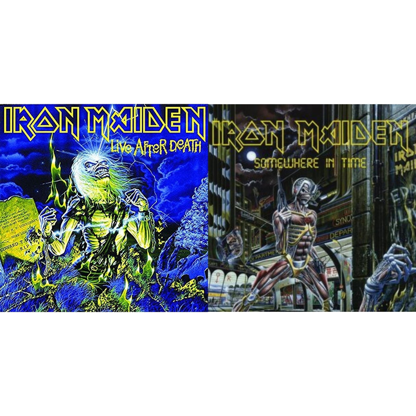 Iron Maiden - Somewhere In Time & Live After Death - LP Vinyl Bundle