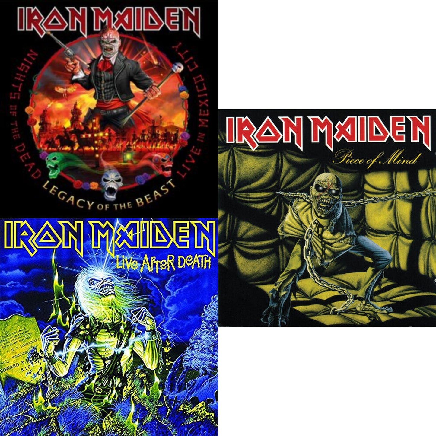 Iron Maiden - Nights Of The Dead, Legacy Of The Beast: Live In Mexico City (X) (3LP/180G) & Live After Death & Piece Of Mind