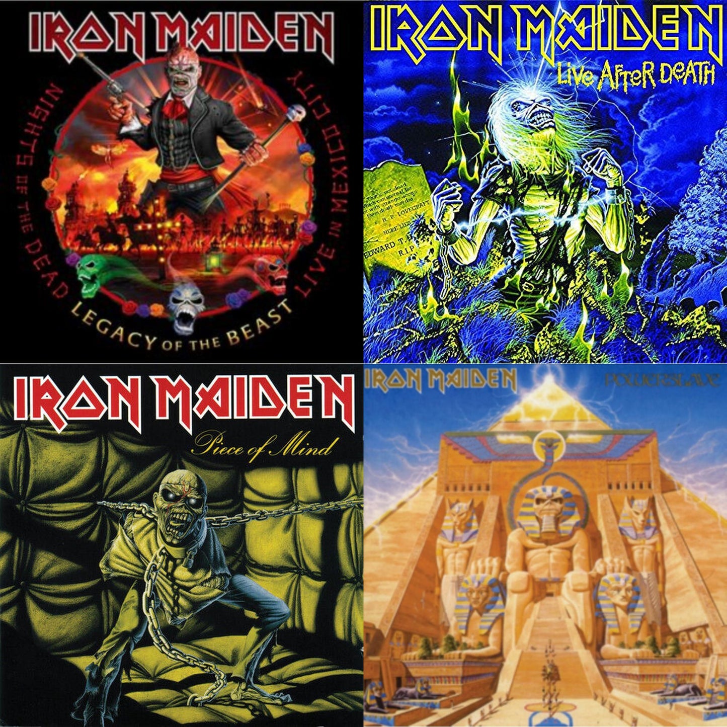 Iron Maiden - Nights Of The Dead, Legacy Of The Beast: Live In Mexico City (X) (3LP/180G) & Live After Death & Piece Of Mind & Powerslave