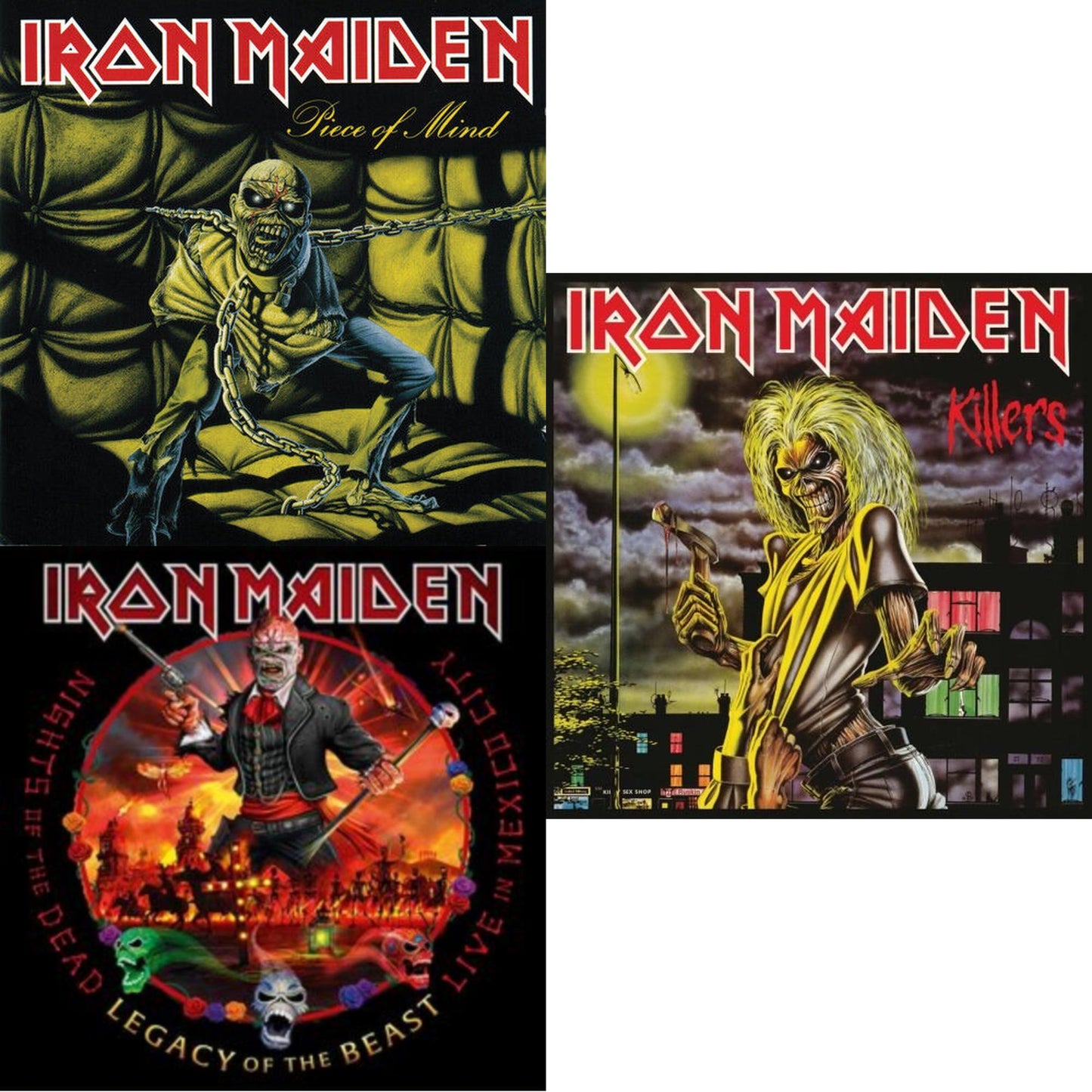 Iron Maiden - Piece Of Mind & Nights Of The Dead, Legacy Of The Beast: Live In Mexico City (X) (3LP/180G) & Killers