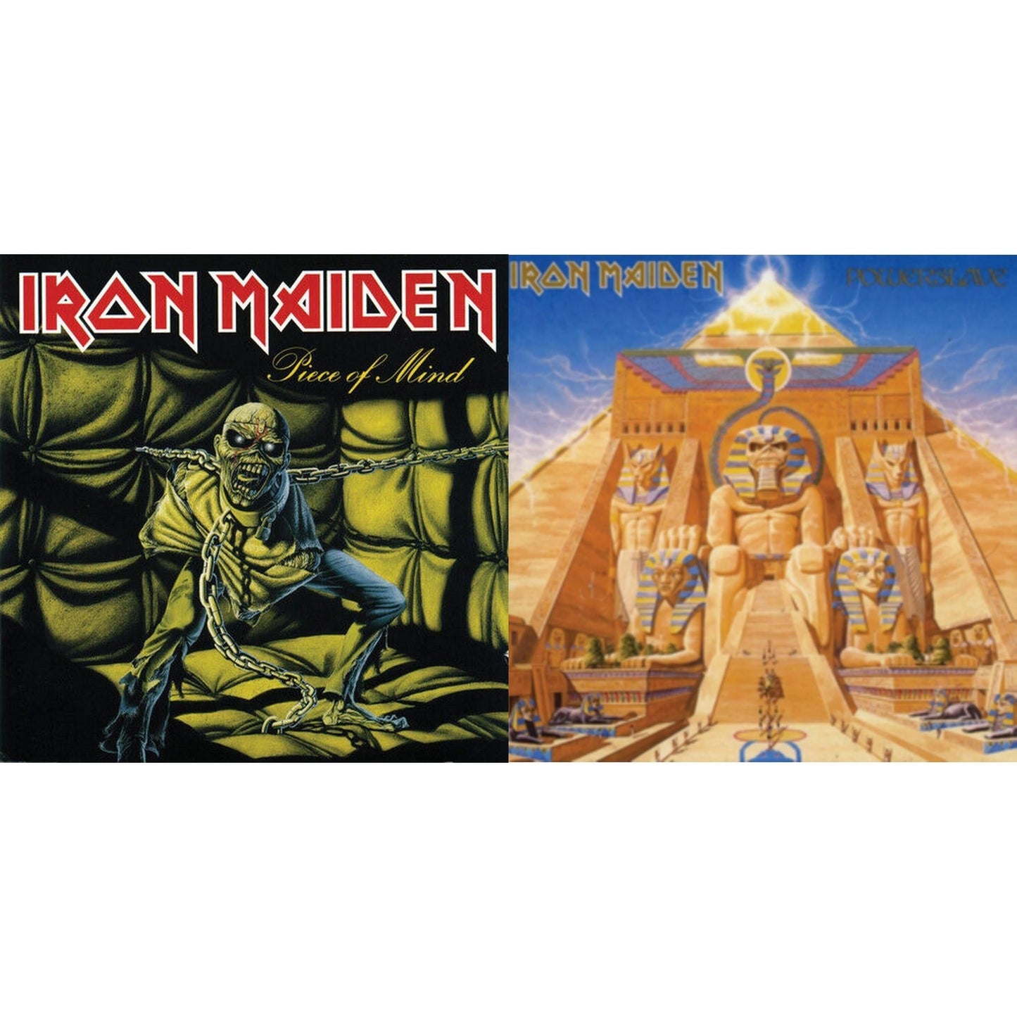 Iron Maiden - Piece Of Mind & Powerslave - LP Vinyl Bundle