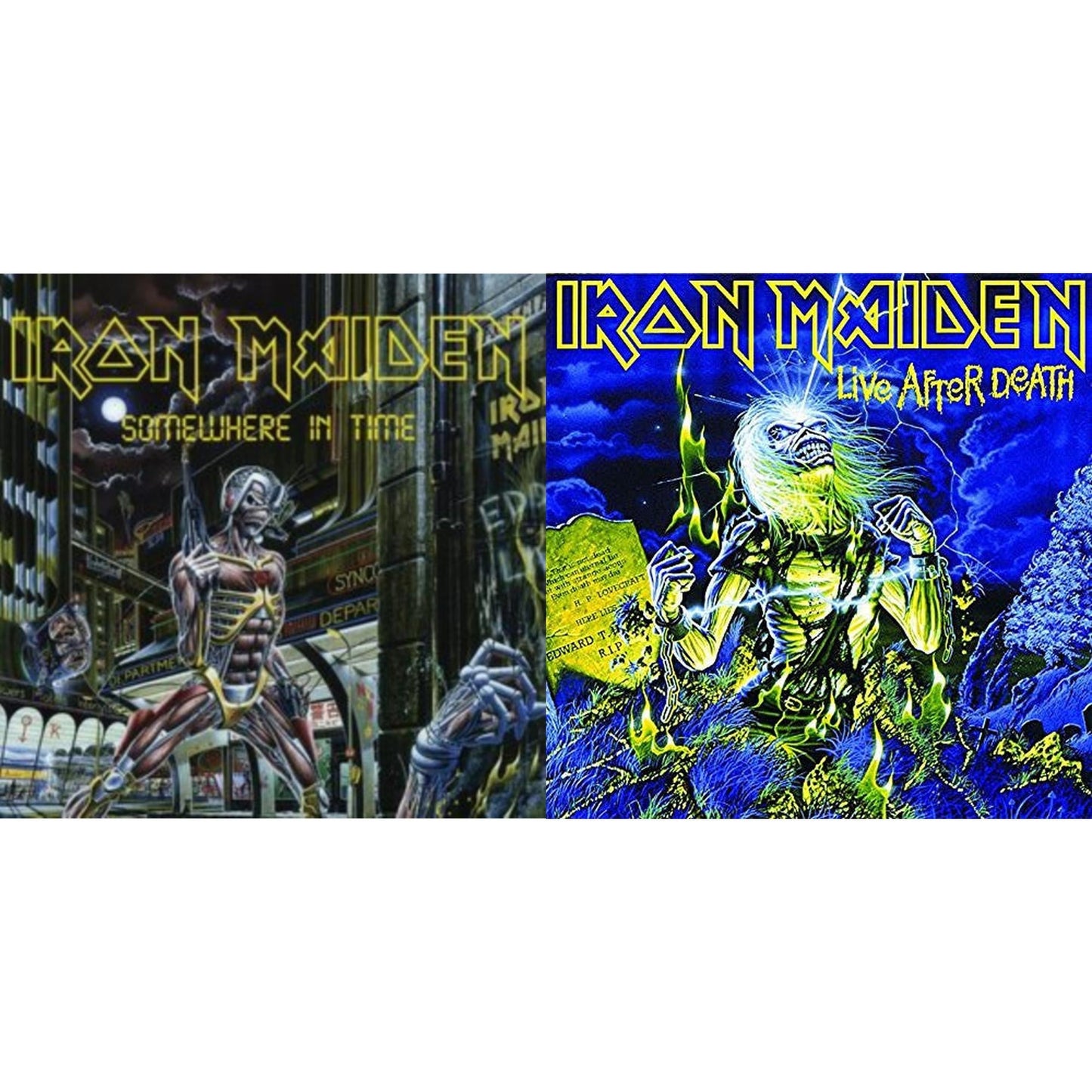 Iron Maiden - Somewhere In Time & Live After Death - LP Vinyl Bundle