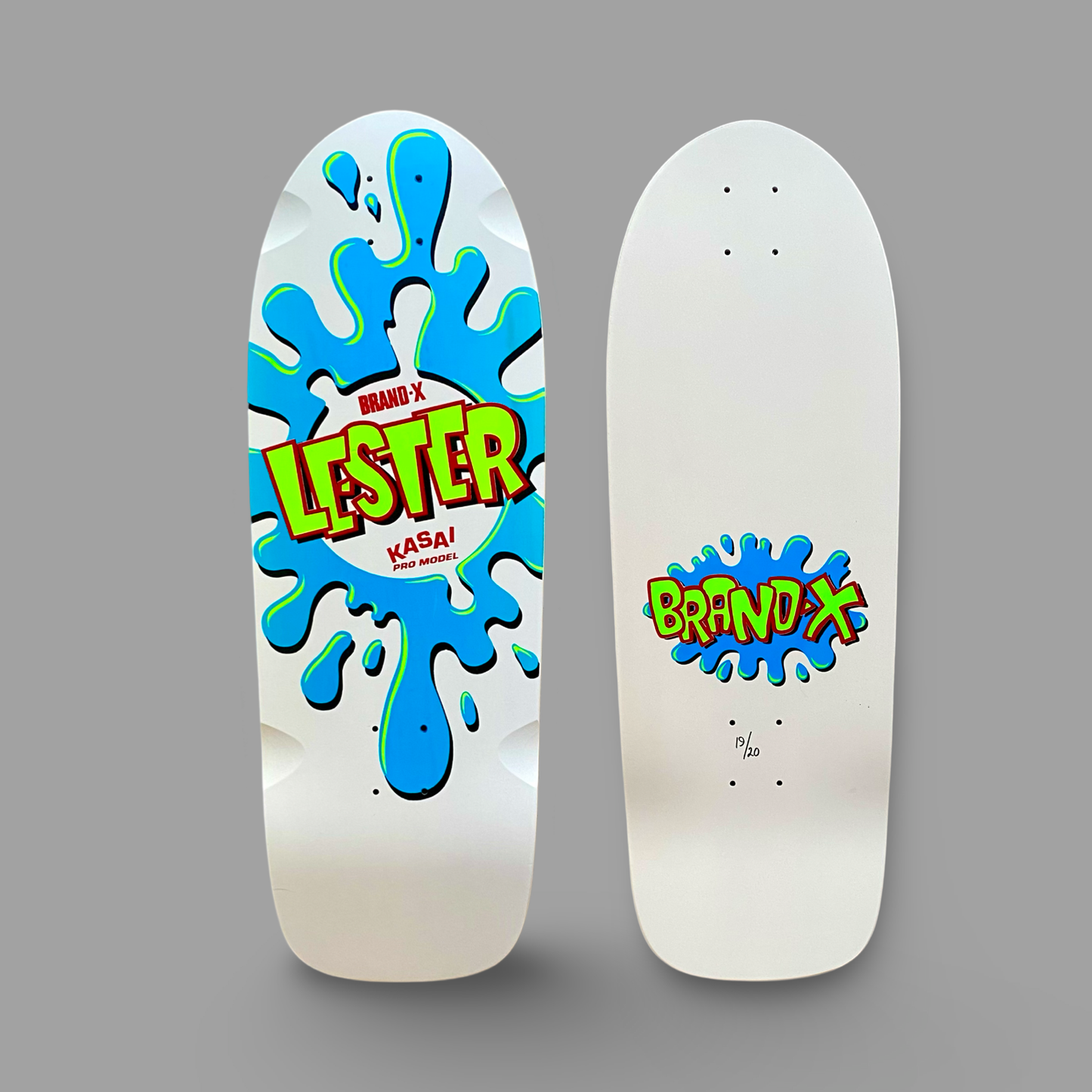 Lester Kasai 10”x30 Skateboard Deck HAND-PAINTED (1 of 20)