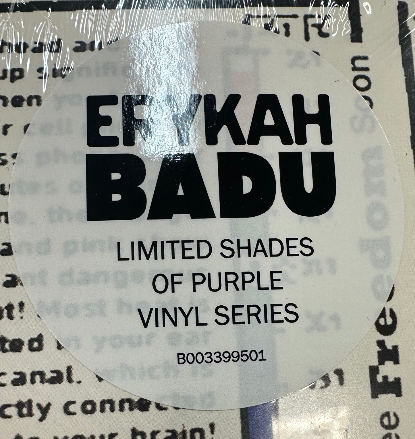 Erykah Badu – But You Caint Use My Phone (Color) LP Vinyl Record