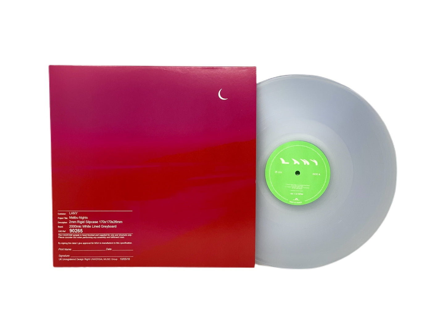 LANY - Malibu Nights (Limited Edition Clear Colored Vinyl) Vinyl Record