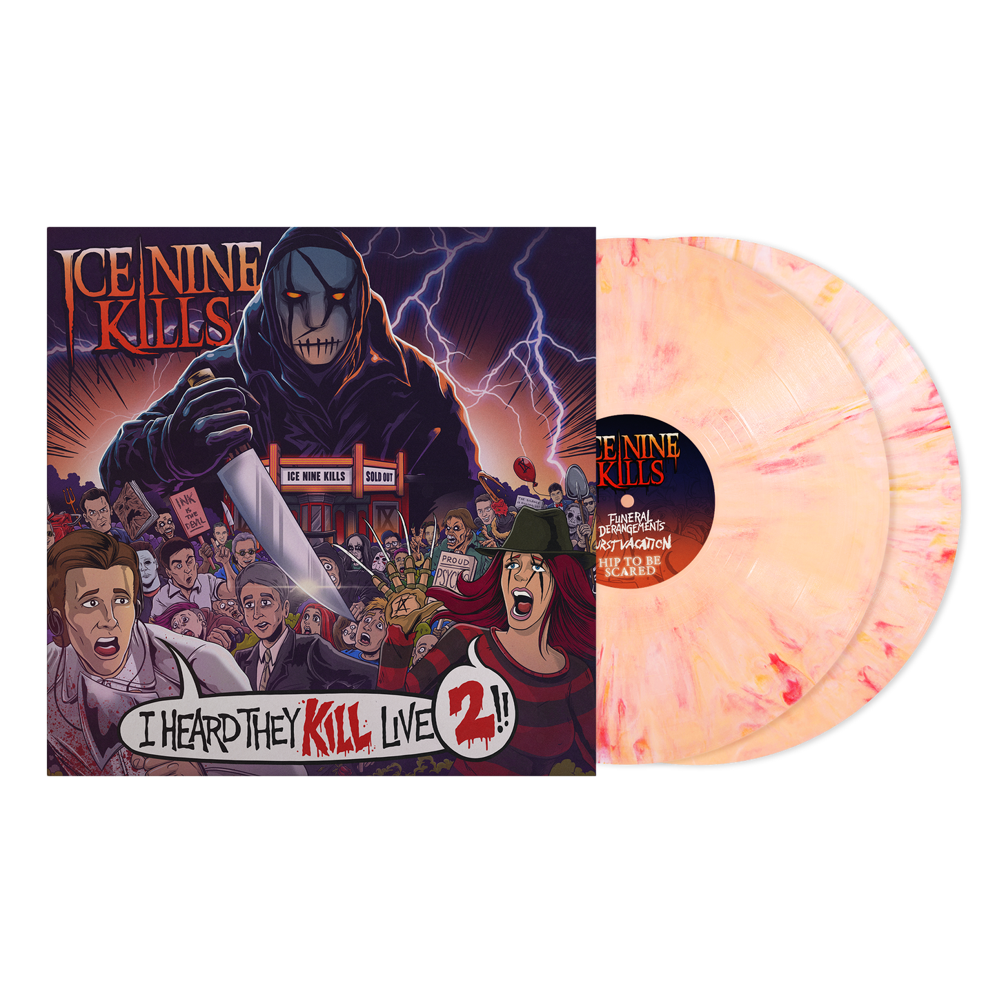 Ice Nine Kills ‘I Heard They Kill Live 2’ 2LP (Limited Edition – Only 500 Made, Sangria Vinyl) Vinyl Record
