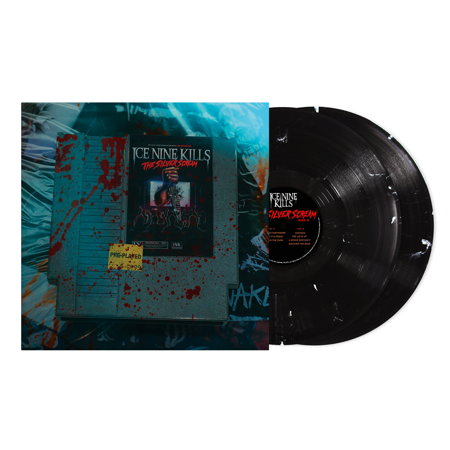 Ice Nine Kills ‘The Silver Scream’ (9-Bit Version) 2 LP (Limited Edition – Only 500 Made, Ink & Paint Vinyl) Vinyl Record