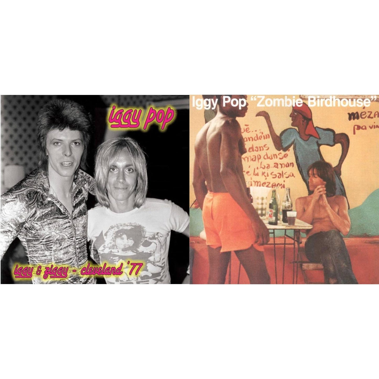 Iggy Pop - Zombie Birdhouse & Iggy & Ziggy - Cleveland 77 (Silver/Pink LP Vinyl)
