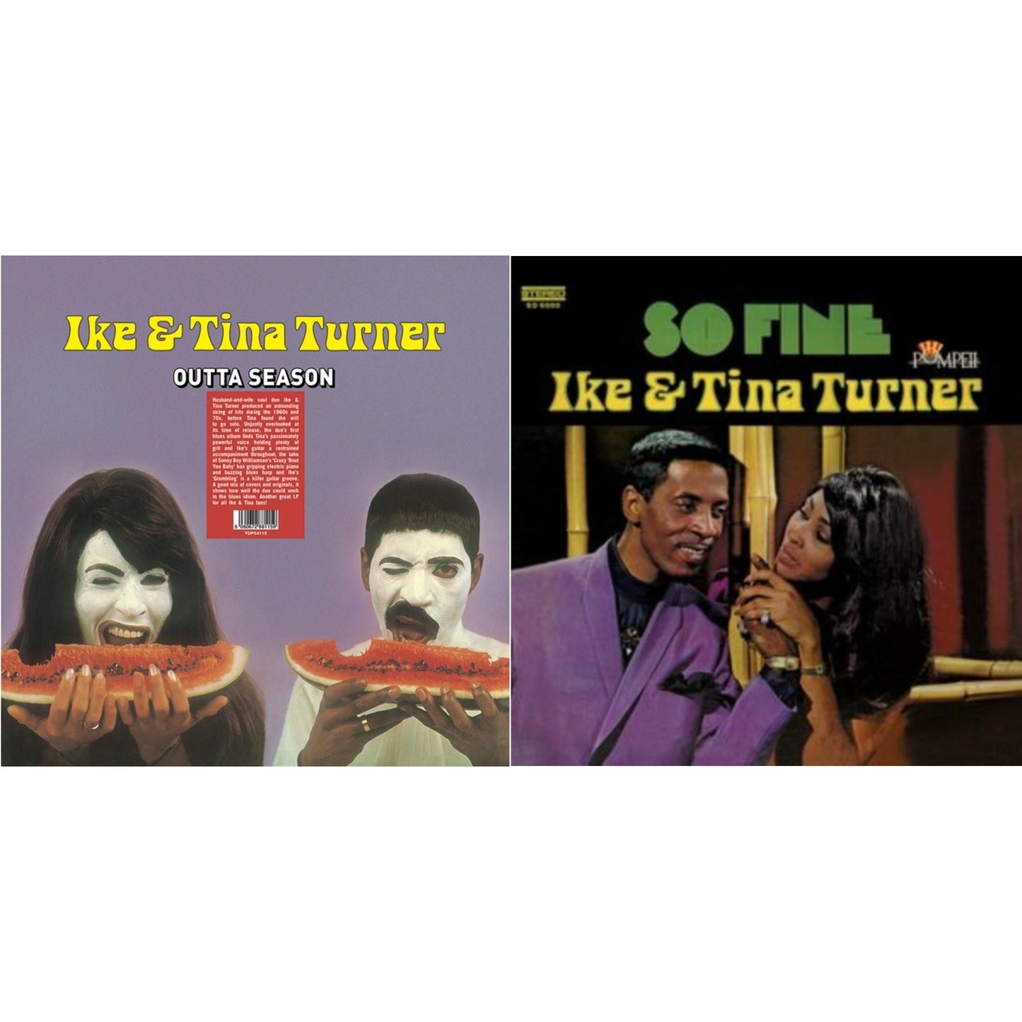 Ike & Tina Turner - Outta Season & So Fine (Purple & Black Splatter LP Vinyl)