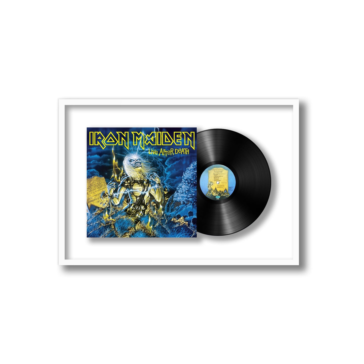 Iron Maiden Live After Death Framed Vinyl Record