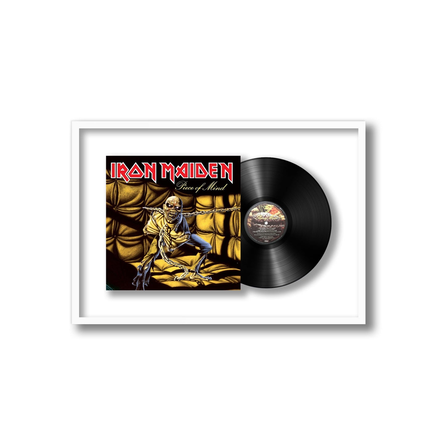 Iron Maiden Piece of Mind Framed Vinyl Record