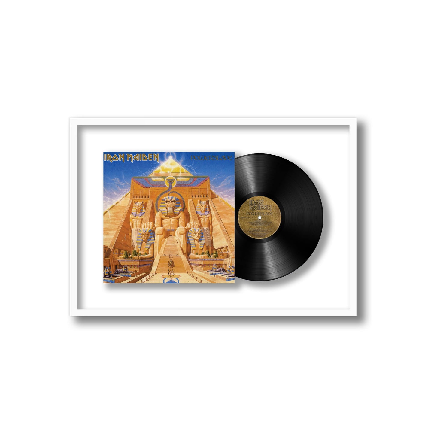 Iron Maiden Powerslave Framed Vinyl Record