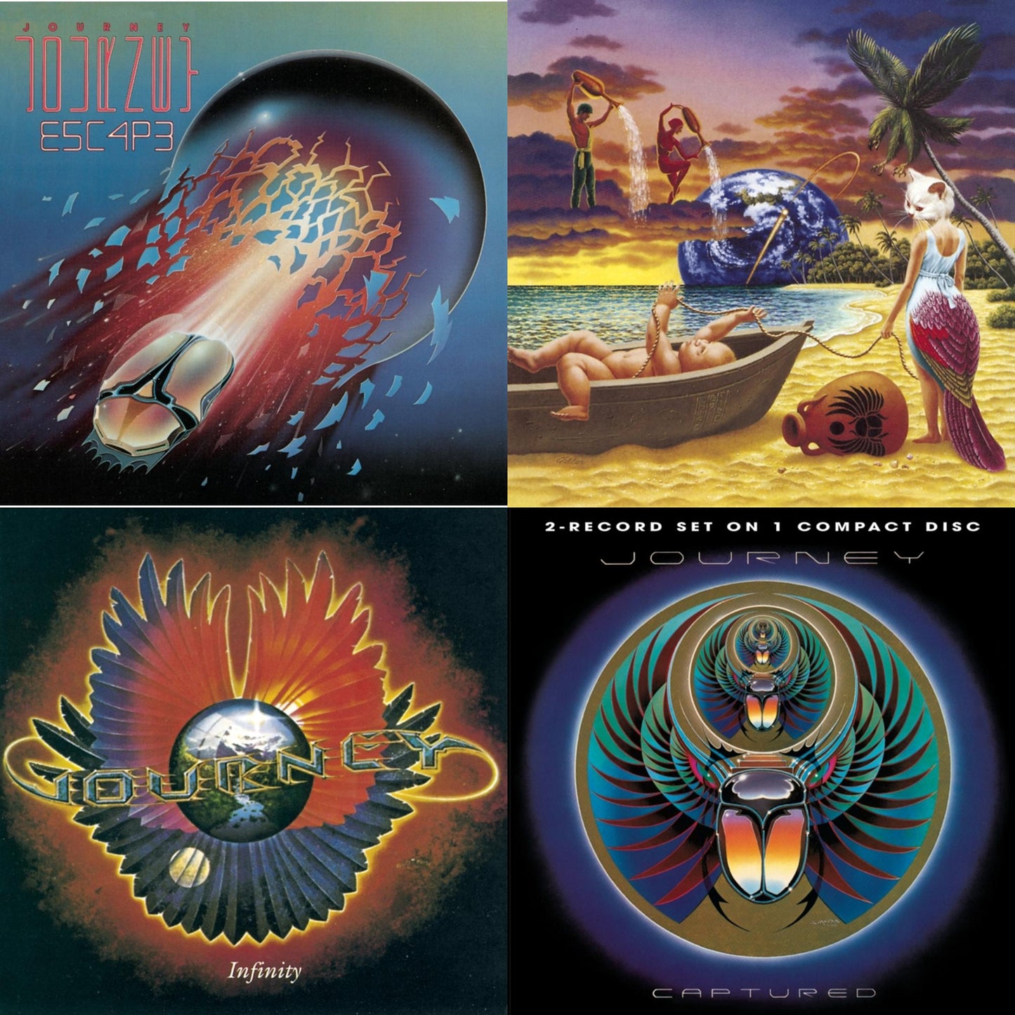 Journey - Trial By Fire & Captured & Infinity & Escape - CD Bundle