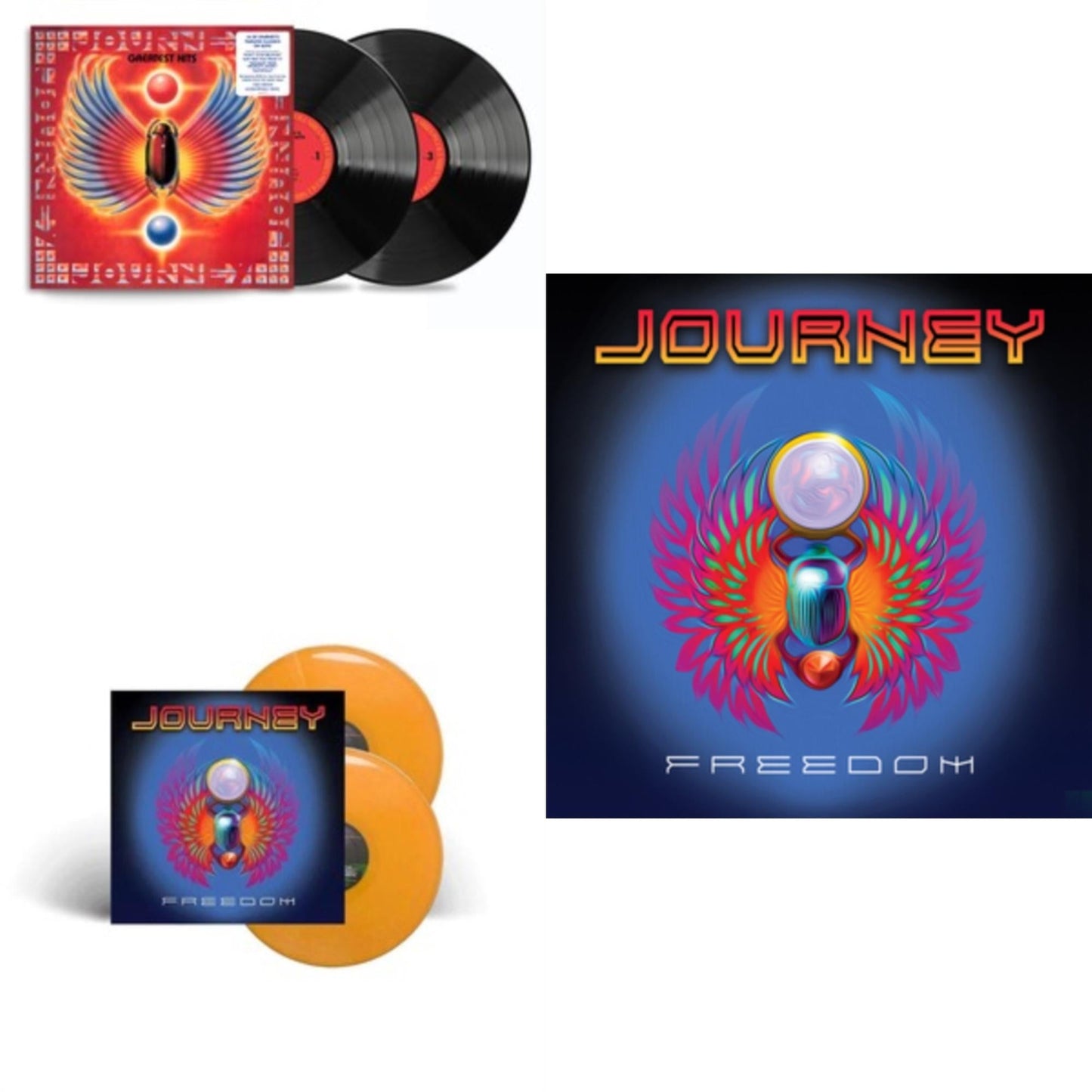 Journey - Greatest Hits (Remastered) (2LP/180G) & Freedom (Orange LP Vinyl) & Freedom