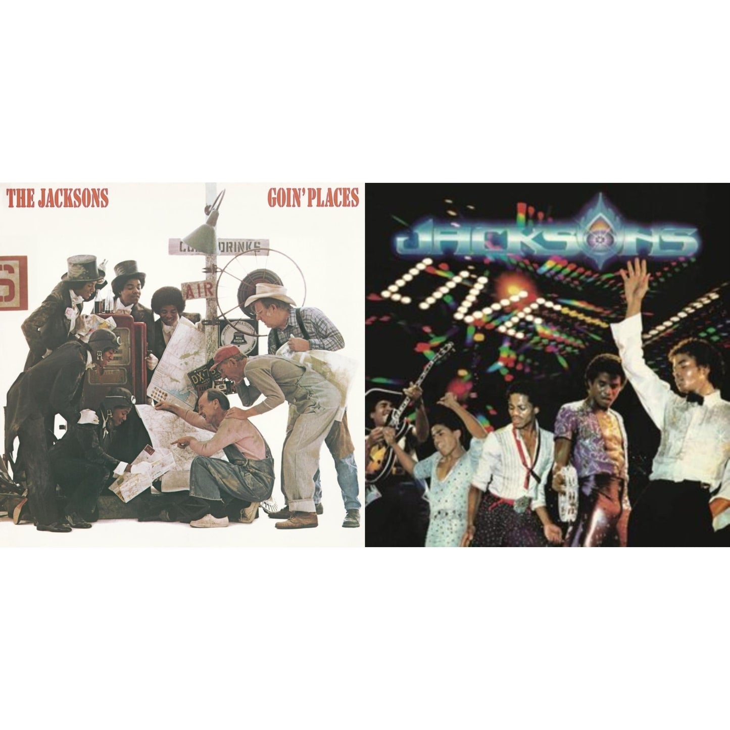 Jacksons - Goin Places (150G) & Live! (2LP)