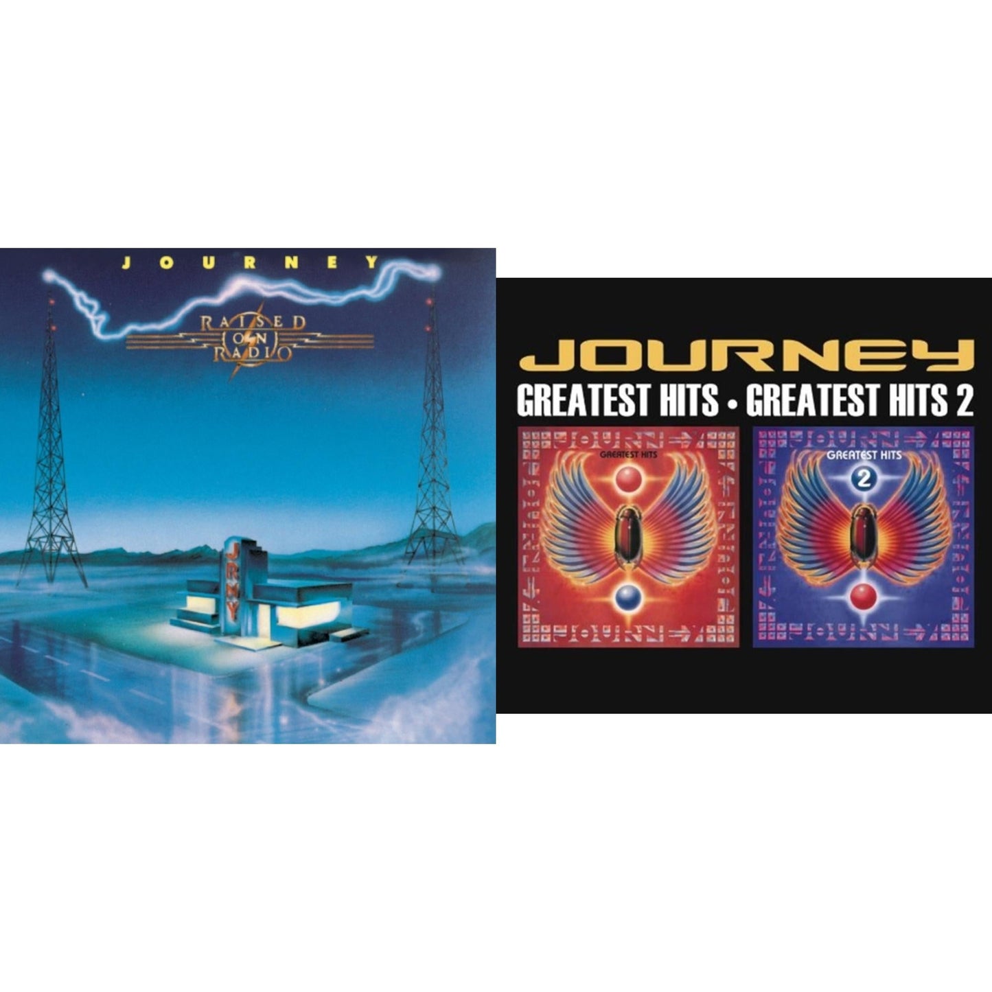 Journey - Raised On Radio & Greatest Hits 1 & 2 - CD Bundle
