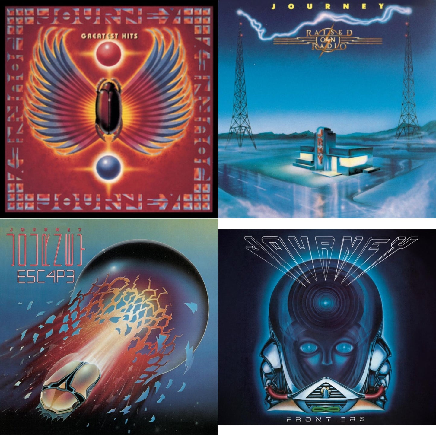 Journey - Greatest Hits & Raised On Radio & Escape & Frontiers - CD Bundle