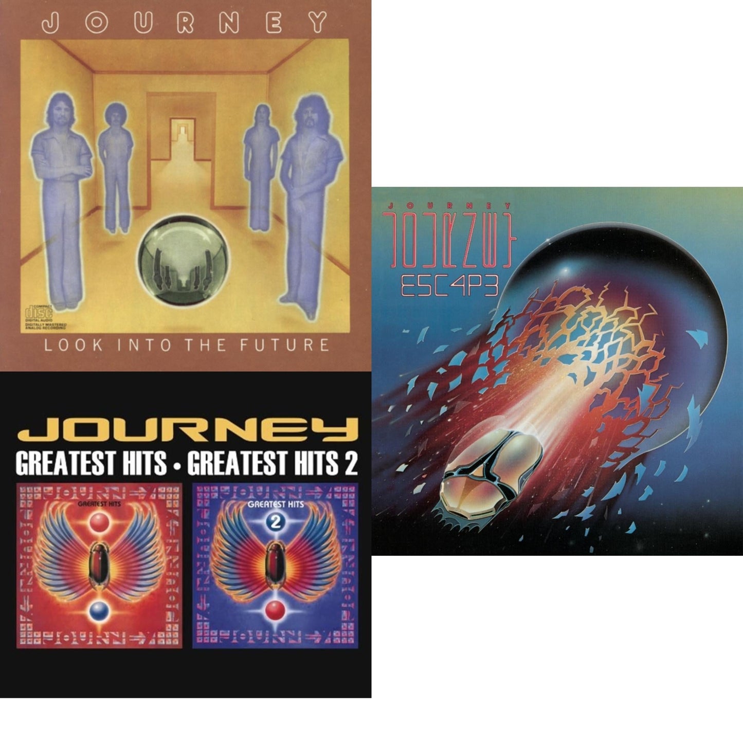 Journey - Look Into The Future & Greatest Hits 1 & 2 & Escape - CD Bundle