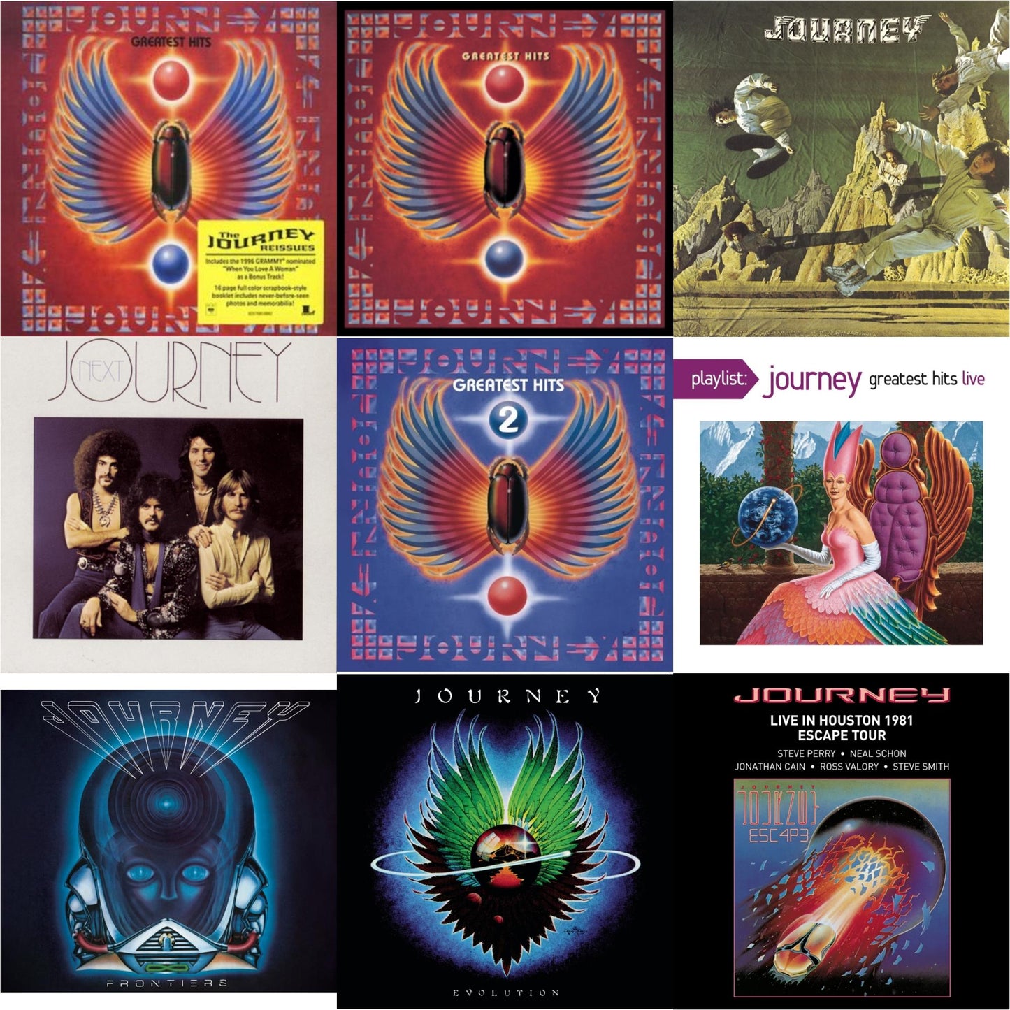 Journey - Greatest Hits & Greatest Hits & Journey & Next & Journey's Greatest Hits Vol.2 & Playlist: Journey Greatest Hits Live & Frontiers & Evolution & Live In Houston 1981: The Escape Tour - CD Bundle