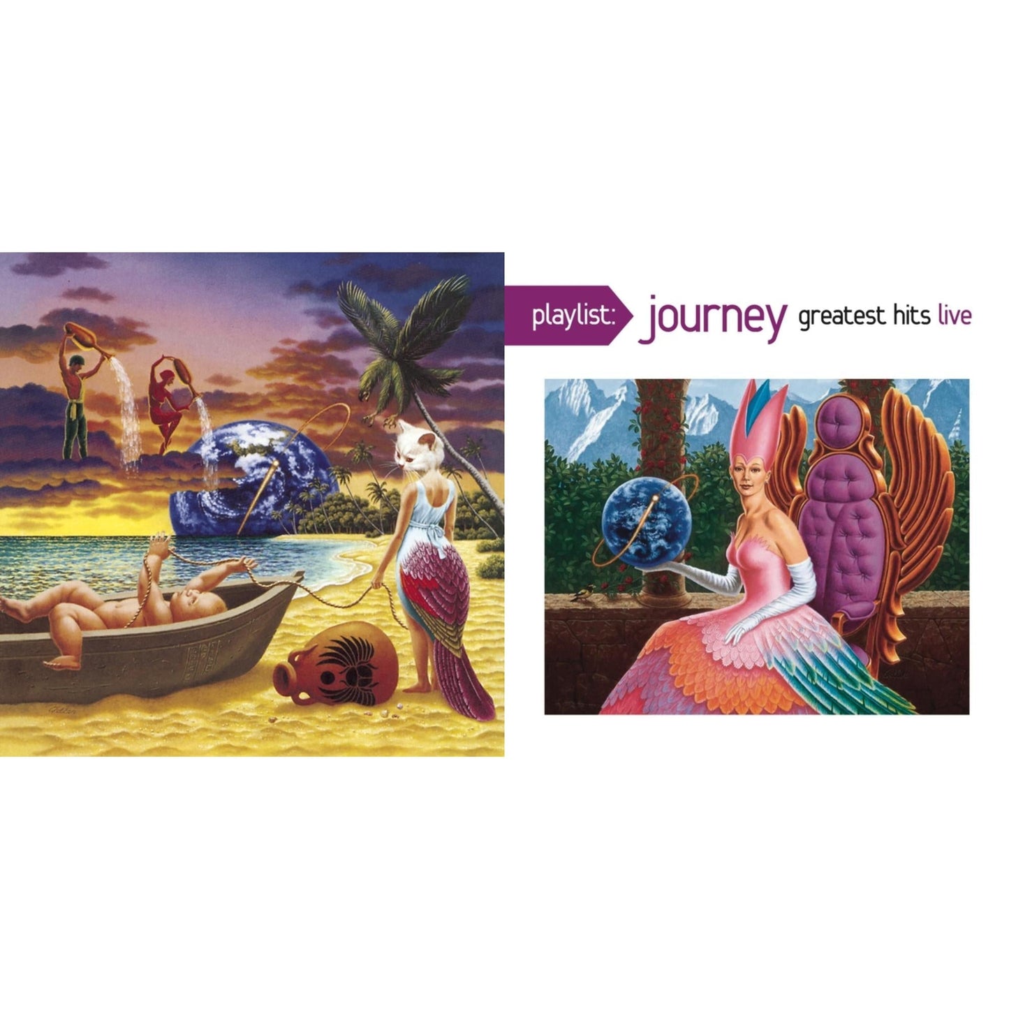 Journey - Trial By Fire & Playlist: Journey Greatest Hits Live - CD Bundle