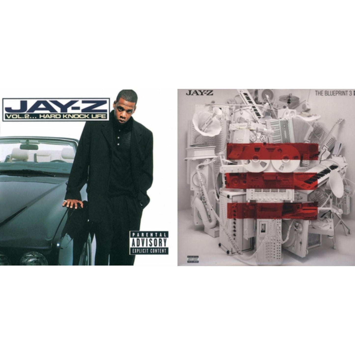 Jay-Z - Blueprint 3 (Exp) & Vol. 2 Hard Knock Life (X) - LP Vinyl Bundle