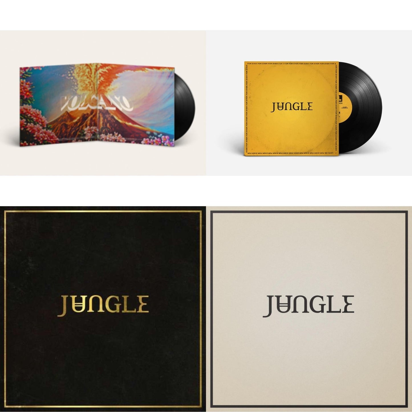 Jungle - For Ever & Loving In Stereo & Volcano & Jungle - LP Vinyl Bundle