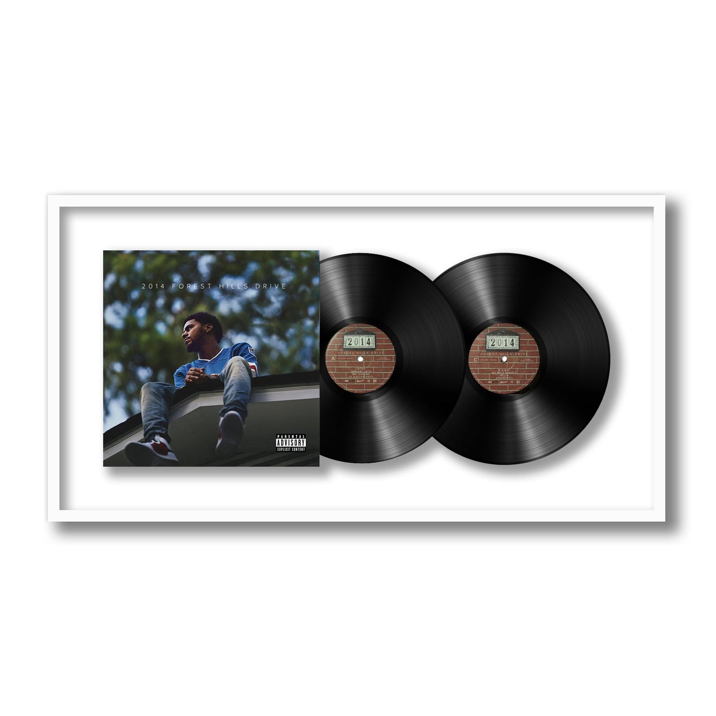 J. Cole 2014 Forest Hills Drive Framed Vinyl Record