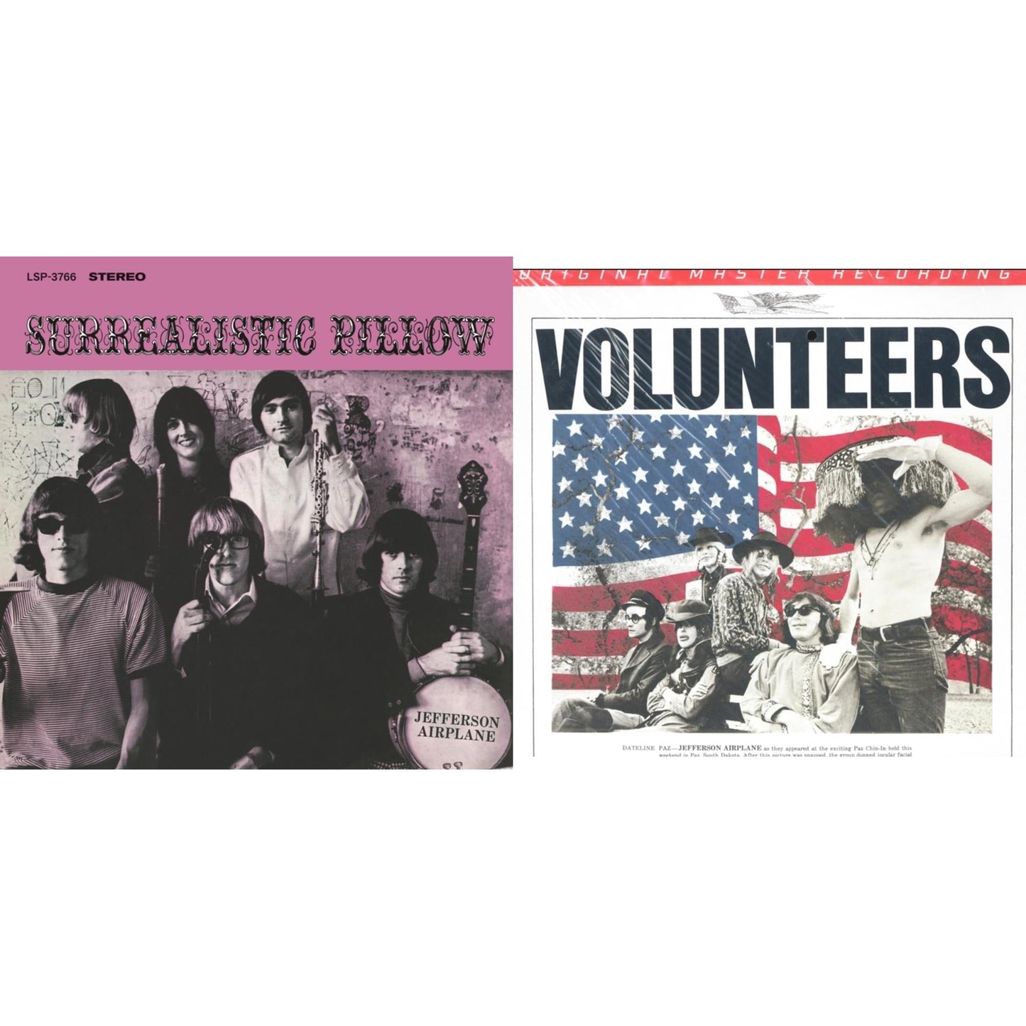 Jefferson Airplane - Surrealistic Pillow (180G) & Volunteers (180G/45RPM/2LP)