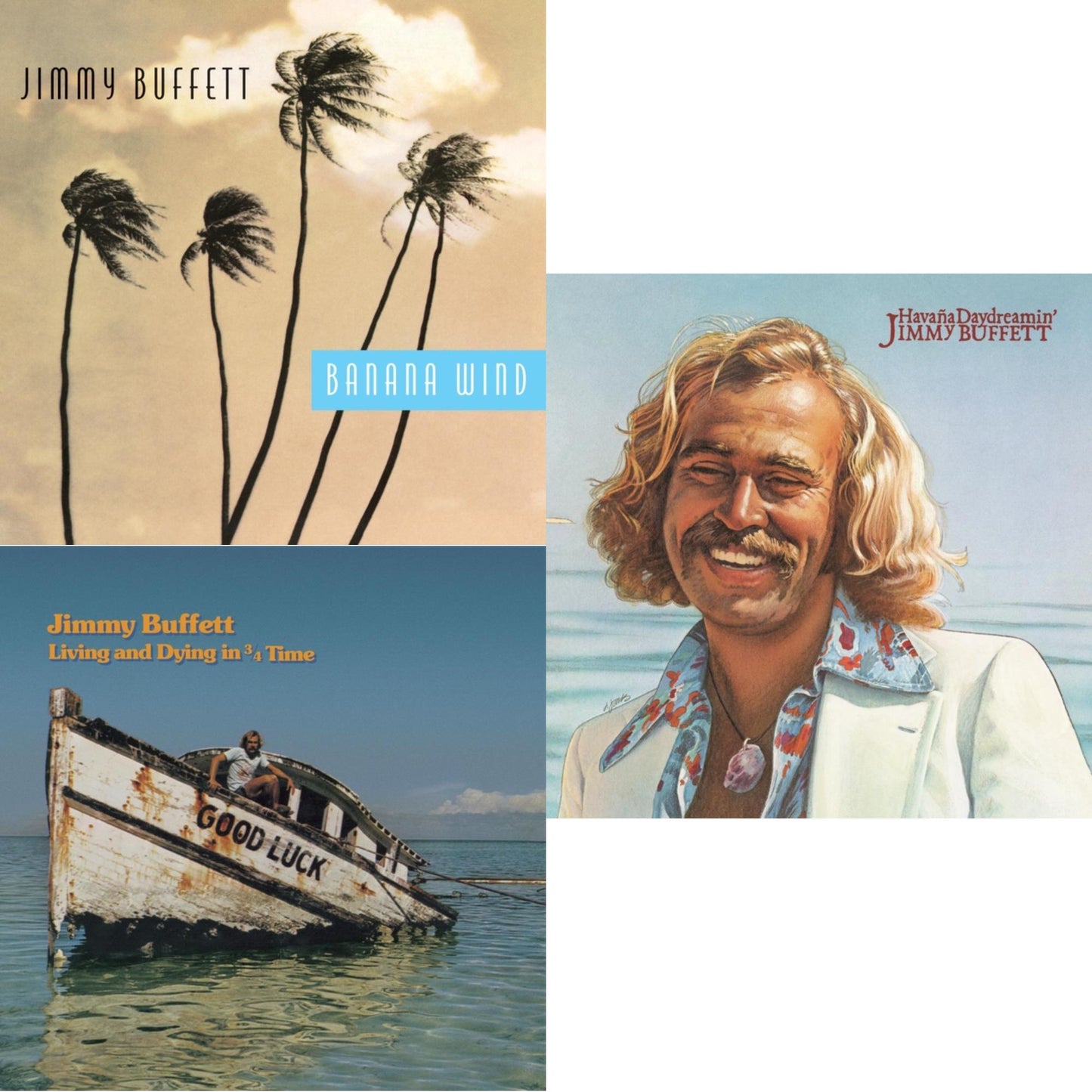 Jimmy Buffett - Living & Dying In 3/4 Time & Havana Daydreamin & Banana Wind (2LP)