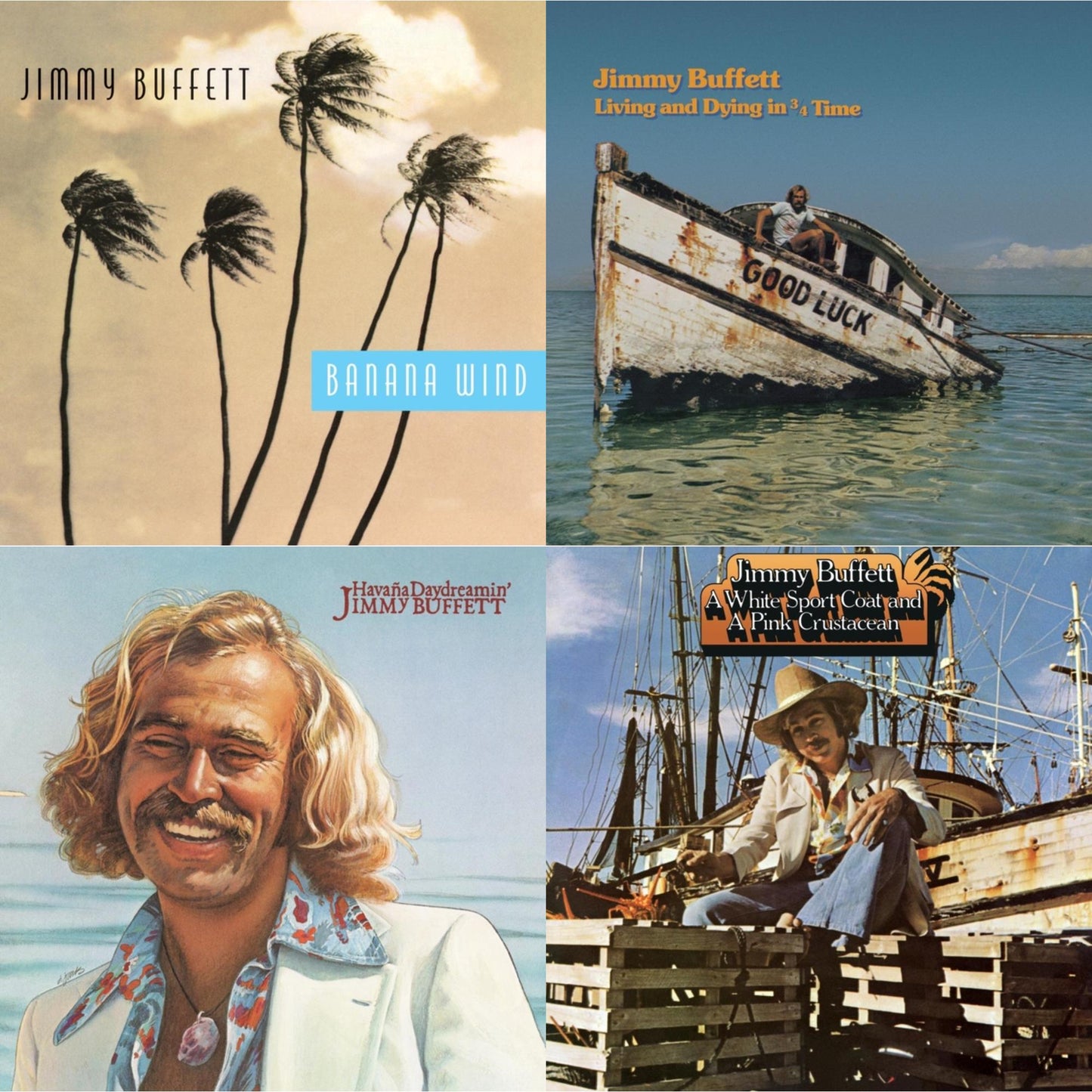 Jimmy Buffett - Living & Dying In 3/4 Time & Havana Daydreamin & White Sport Coat & A Pink Crustacean & Banana Wind (2LP)
