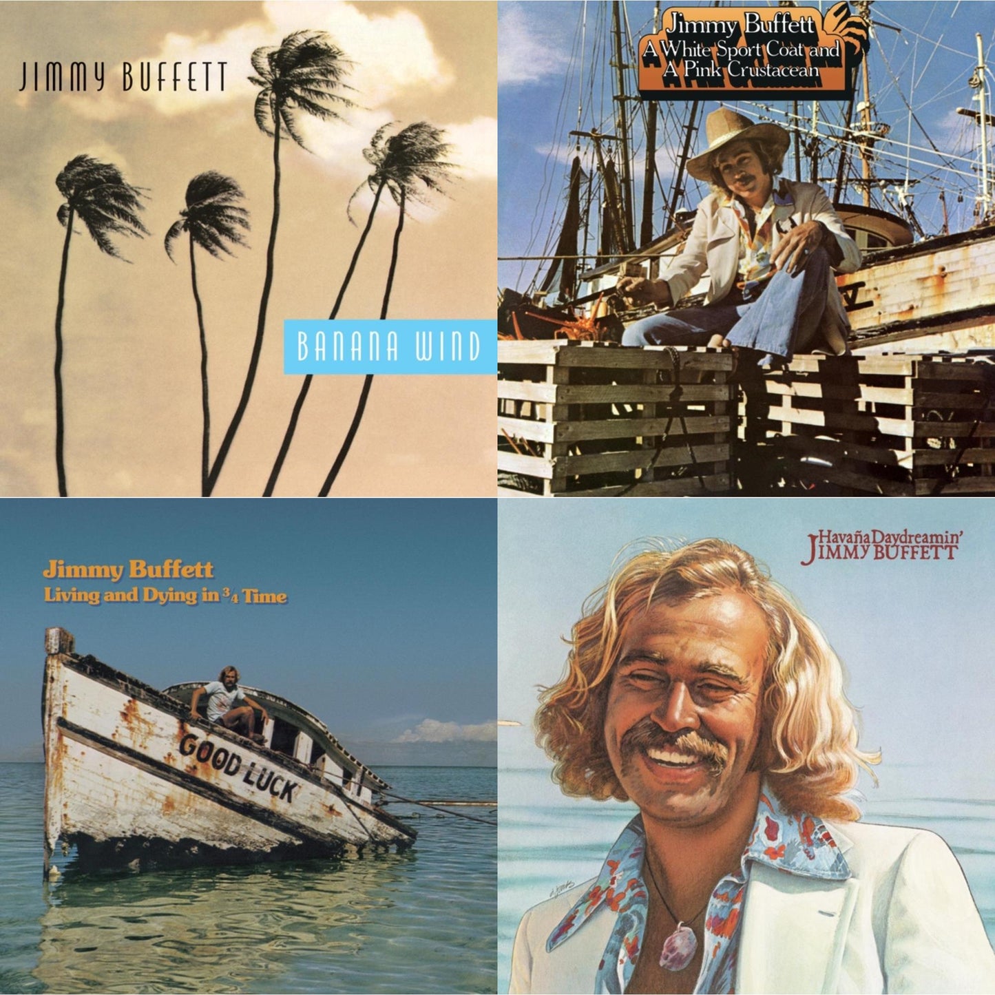 Jimmy Buffett - Banana Wind (2LP) & White Sport Coat & A Pink Crustacean & Living & Dying In 3/4 Time & Havana Daydreamin