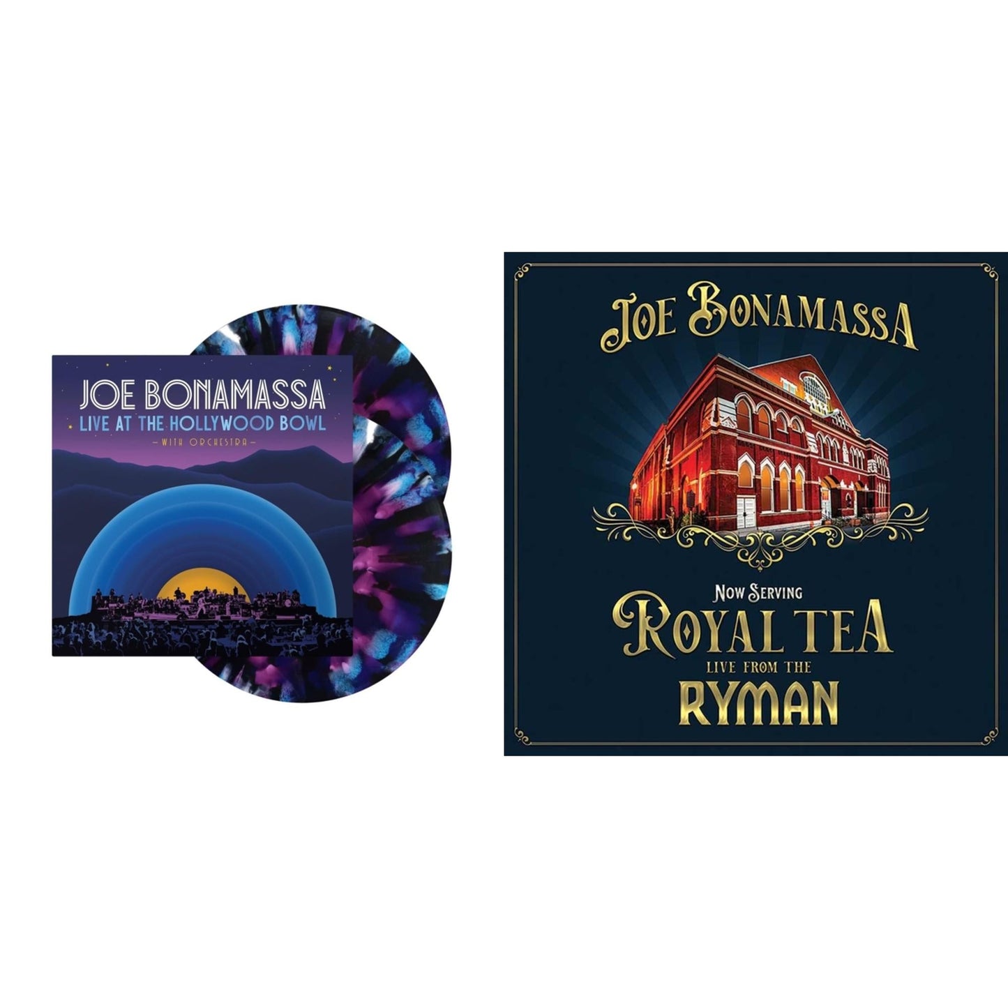 Joe Bonamassa - Live At The Hollywood Bowl With Orchestra (2LP/180G/Blue Eclipse Vinyl) & Now Serving: Royal Tea: Live From The Ryman (2LP)