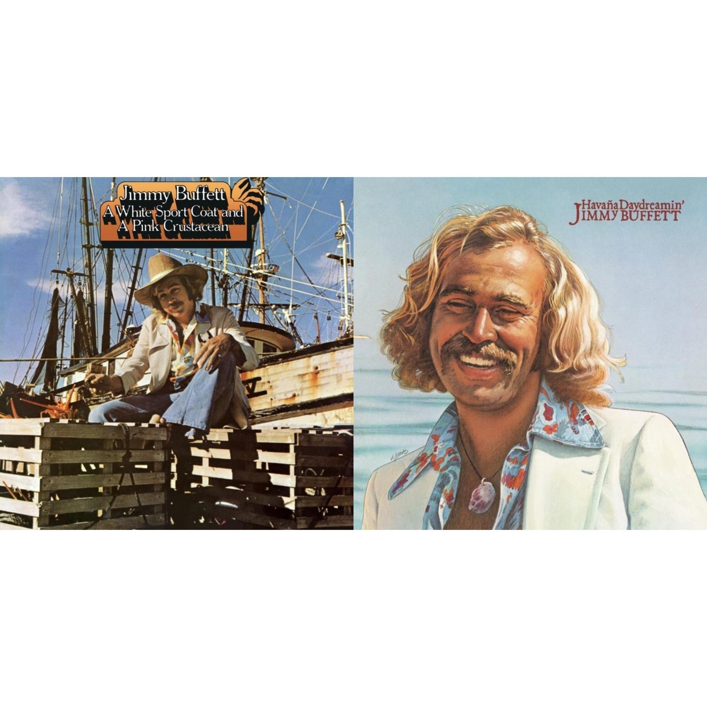 Jimmy Buffett - White Sport Coat & A Pink Crustacean & Havana Daydreamin - LP Vinyl Bundle