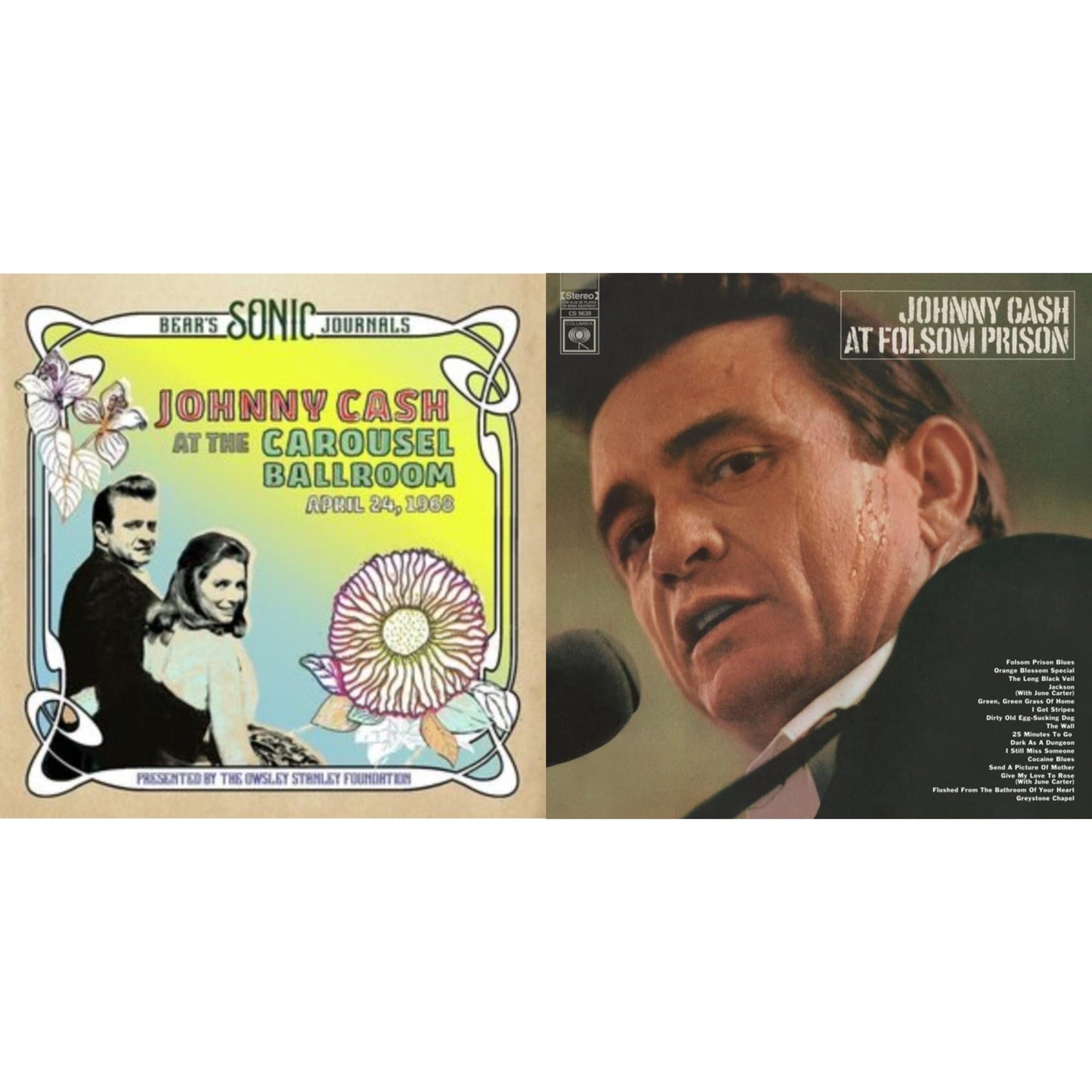 Johnny Cash - At Folsom Prison & Bear's Sonic Journals: Johnny Cash, At The Carousel Ballroom, April 24, 1968 (2LP)