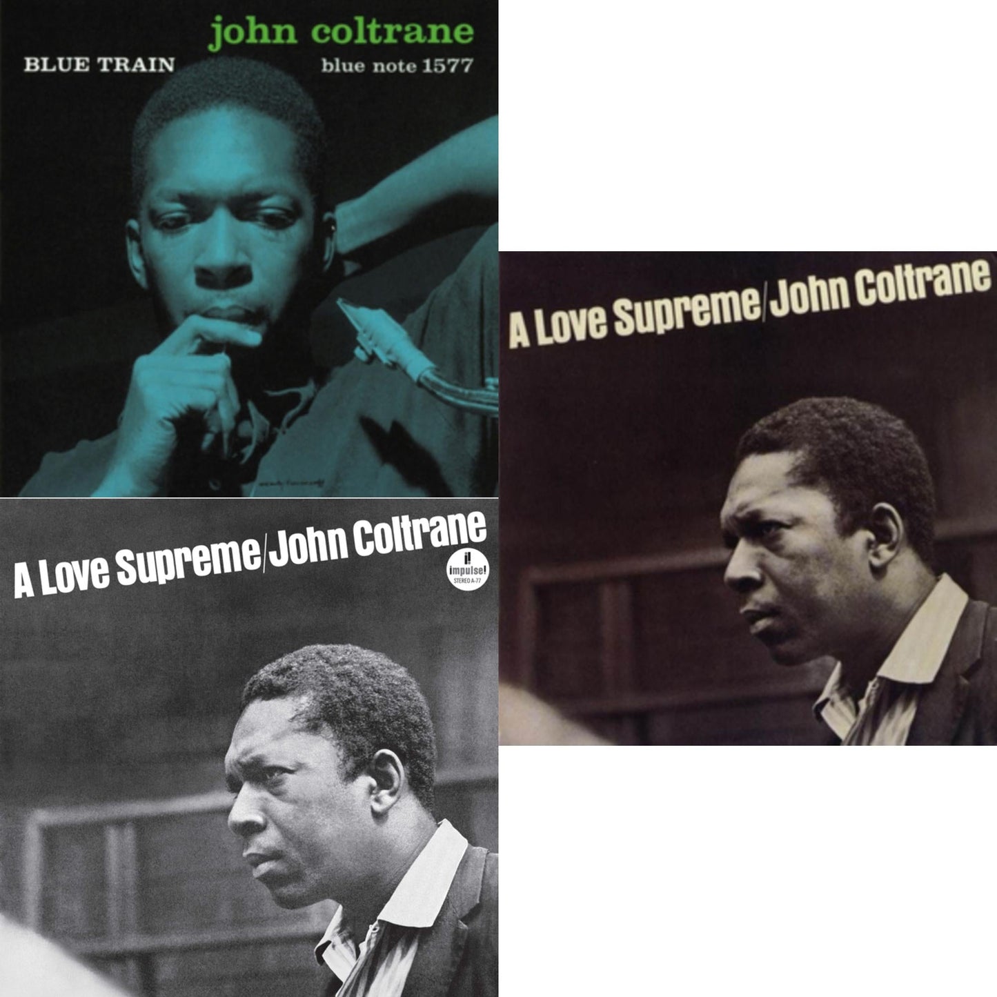 John Coltrane - Love Supreme & Blue Train & Love Supreme (Black Swirls LP Vinyl)
