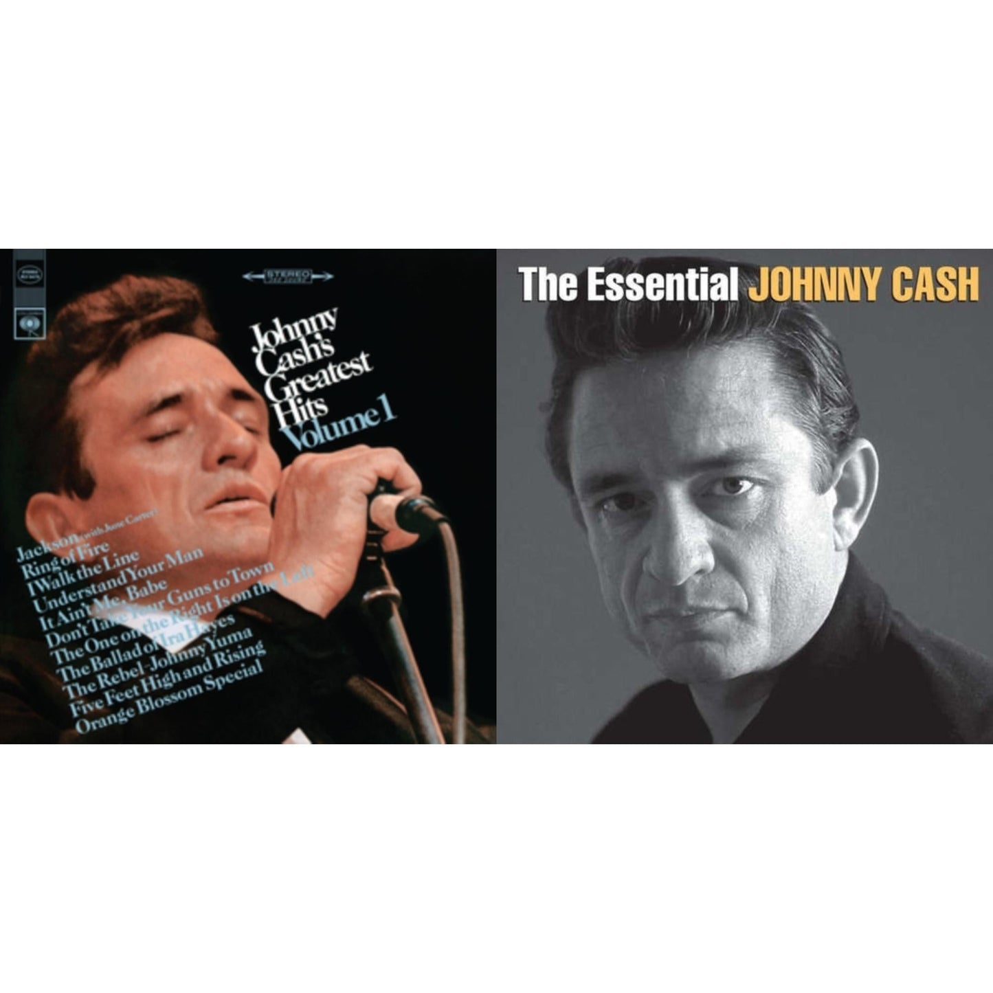 Johnny Cash - Greatest Hits, Volume 1 & Essential Johnny Cash - LP Vinyl Bundle