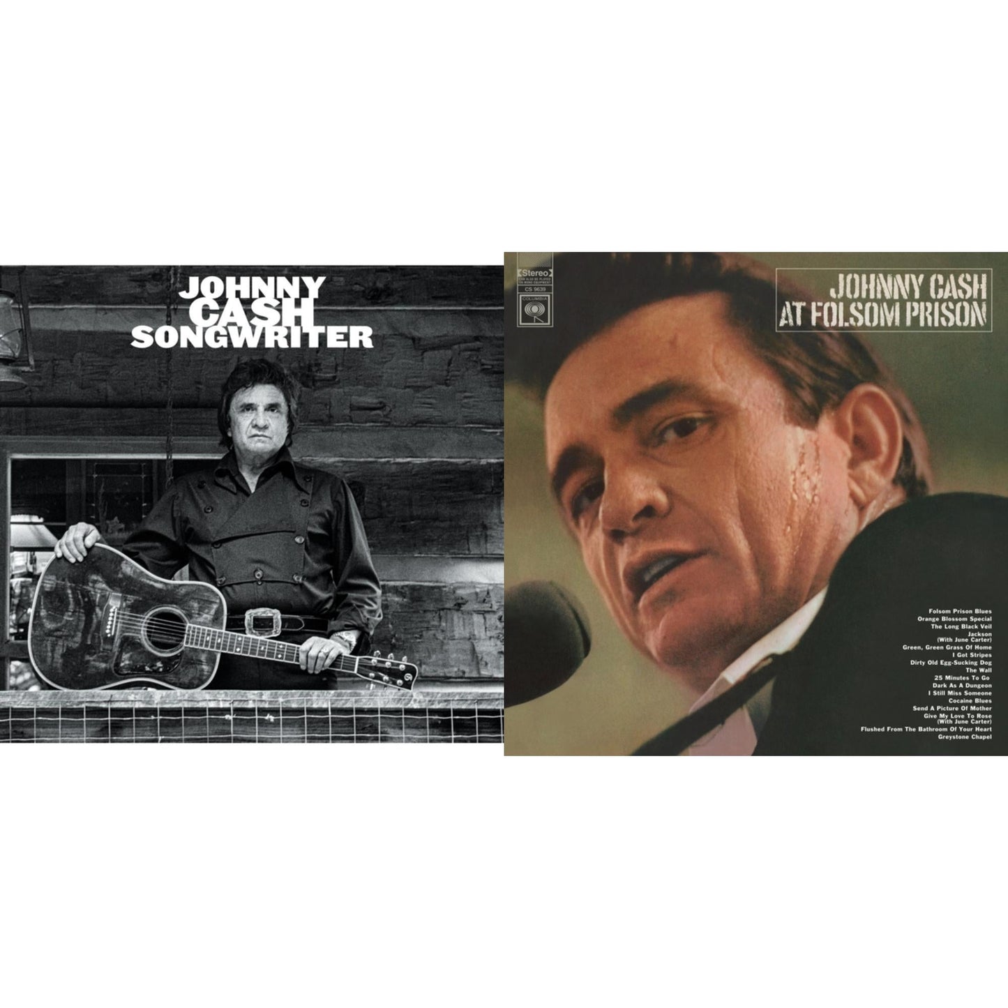Johnny Cash - At Folsom Prison & Songwriter - LP Vinyl Bundle