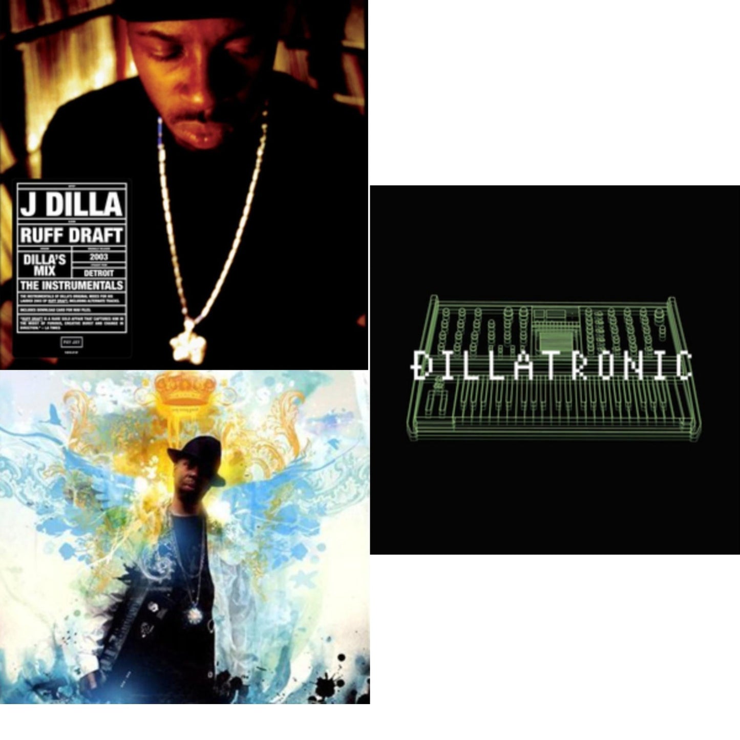 J Dilla - Ruff Draft: Dilla's Mix The Instrumentals & Jay Stay Paid (2LP) & Dillatronic (2LP)
