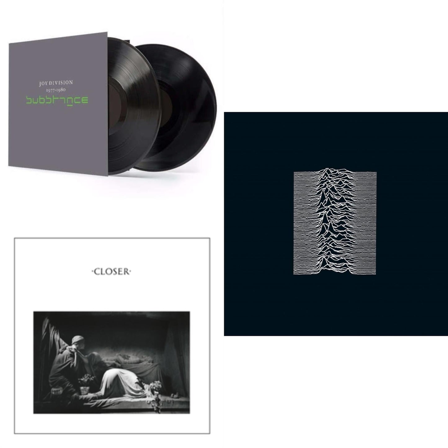 Joy Division - Substance (2LP/180G) & Closer (180G) & Unknown Pleasures