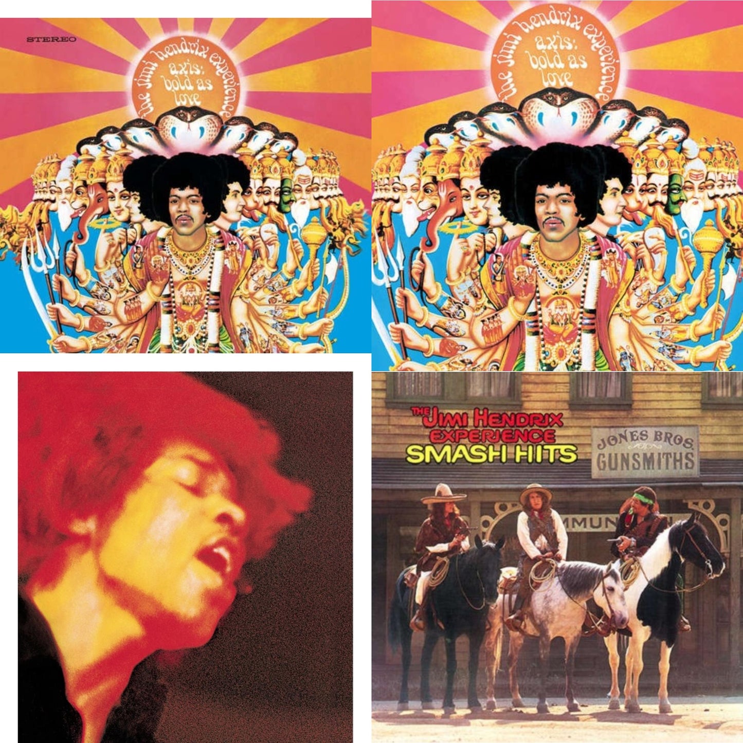 Jimi Experience Hendrix - Axis: Bold As Love (180G) & Electric Ladyland (180G) & Axis: Bold As Love (Mono) (180G) & Smash Hits (150G LP Vinyl/Original Poster Reproduction)