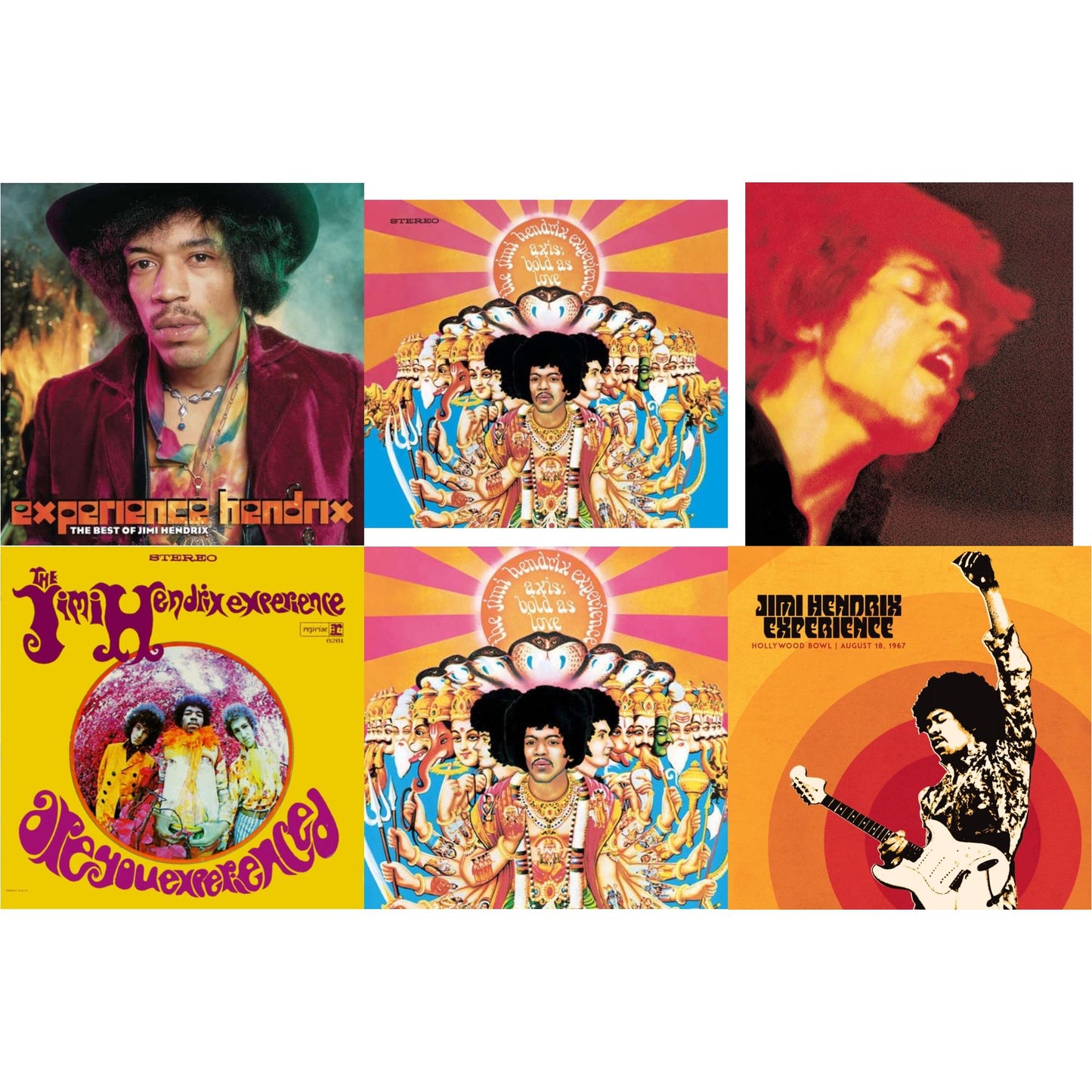 Jimi Experience Hendrix - Jimi Hendrix Experience: Live At The Hollywood Bowl: August 18, 1967 & Axis: Bold As Love (180G) & Electric Ladyland (180G) & Axis: Bold As Love (Mono) (180G) & Are You Experienced (180G) & Experience Hendrix: Best Of Jimi