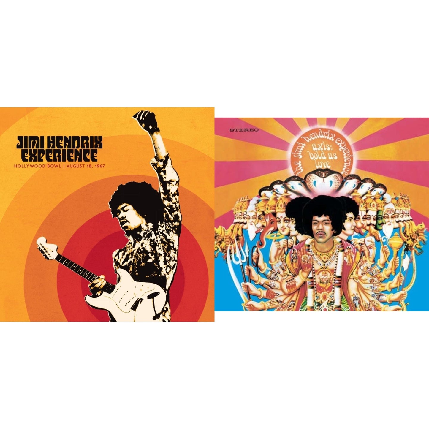 Jimi Experience Hendrix - Jimi Hendrix Experience: Live At The Hollywood Bowl: August 18, 1967 & Axis: Bold As Love (180G) - LP Vinyl Bundle