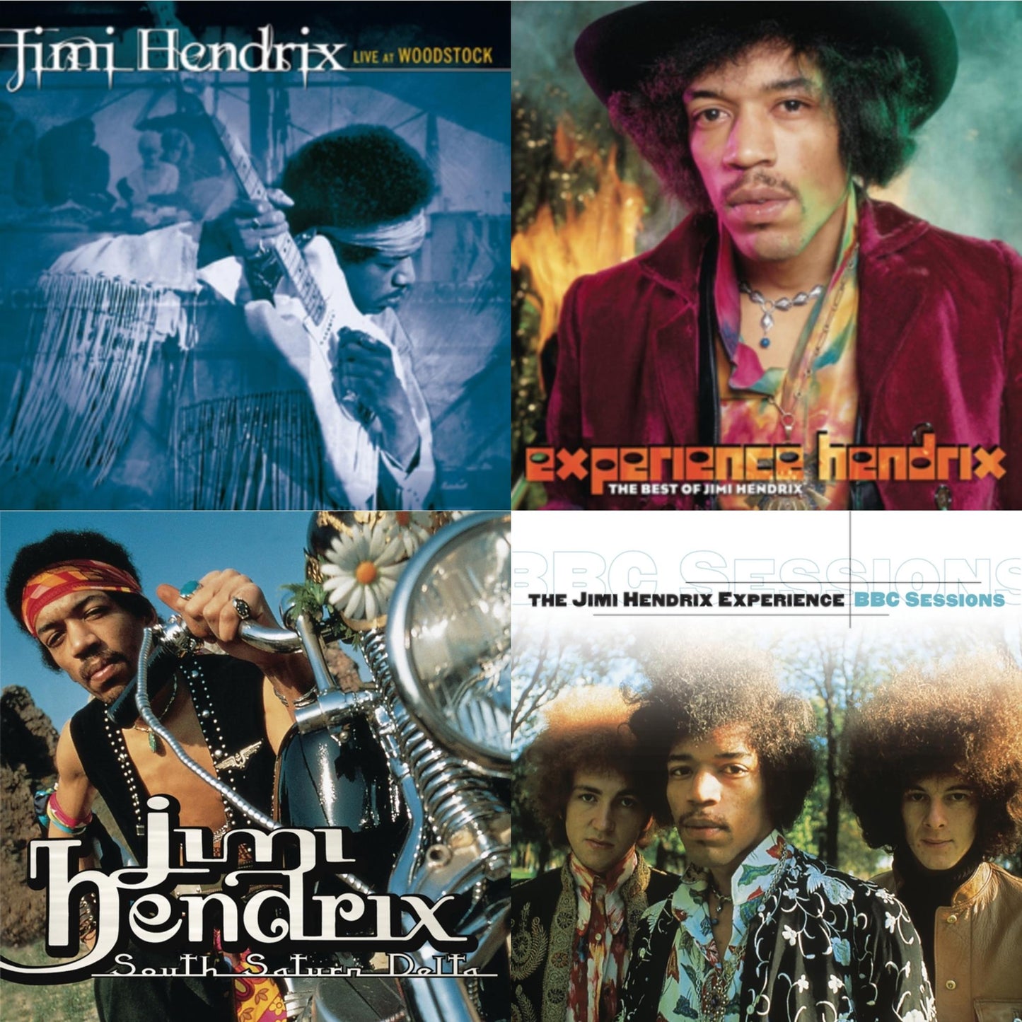 Jimi Hendrix - Live At Woodstock & Experience Hendrix: Best Of Jimi Hendrix & South Saturn Delta & Bbc Sessions - CD Bundle