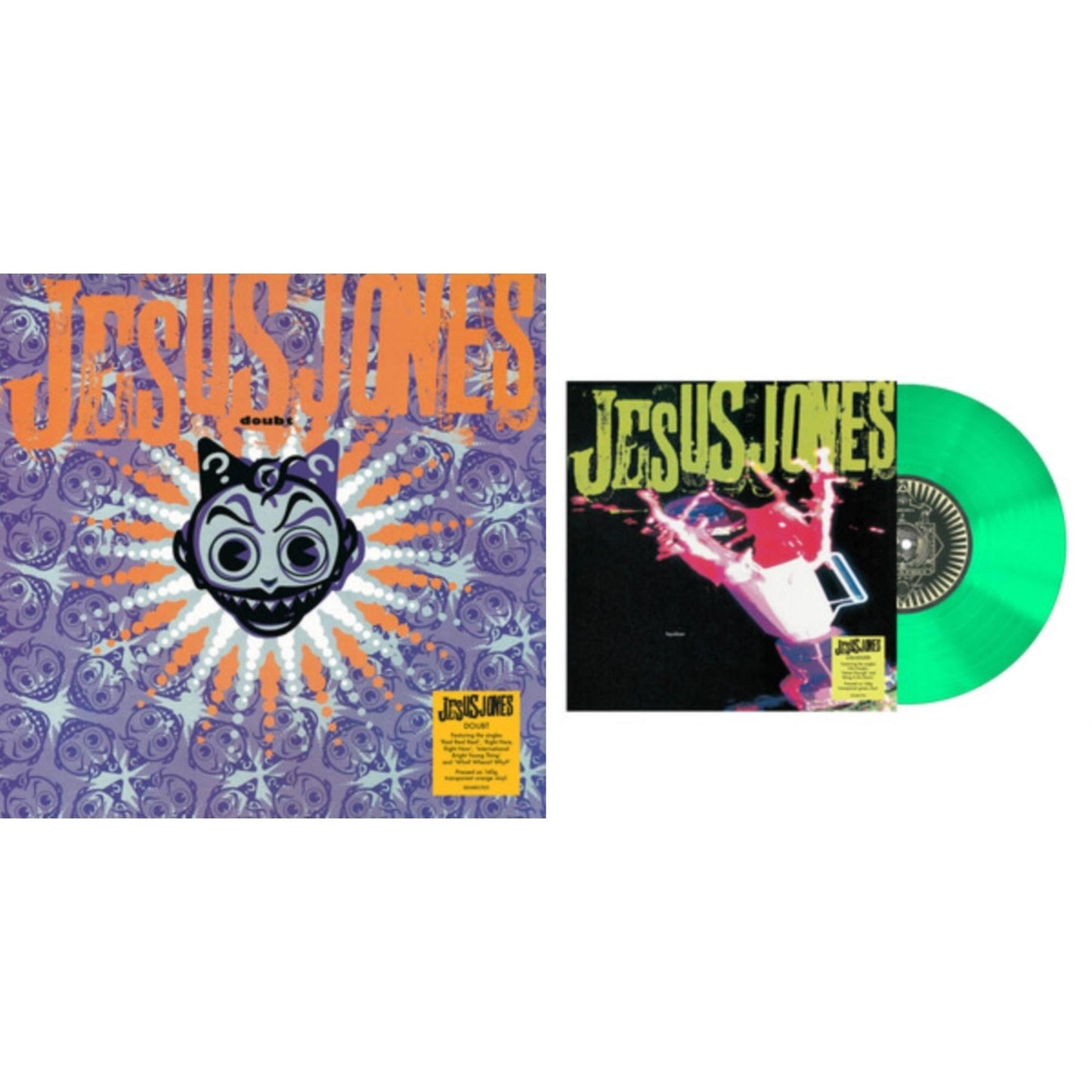 Jesus Jones - Doubt (Translucent Orange LP Vinyl/140G) & Liquidizer (Translucent Green LP Vinyl/140G)