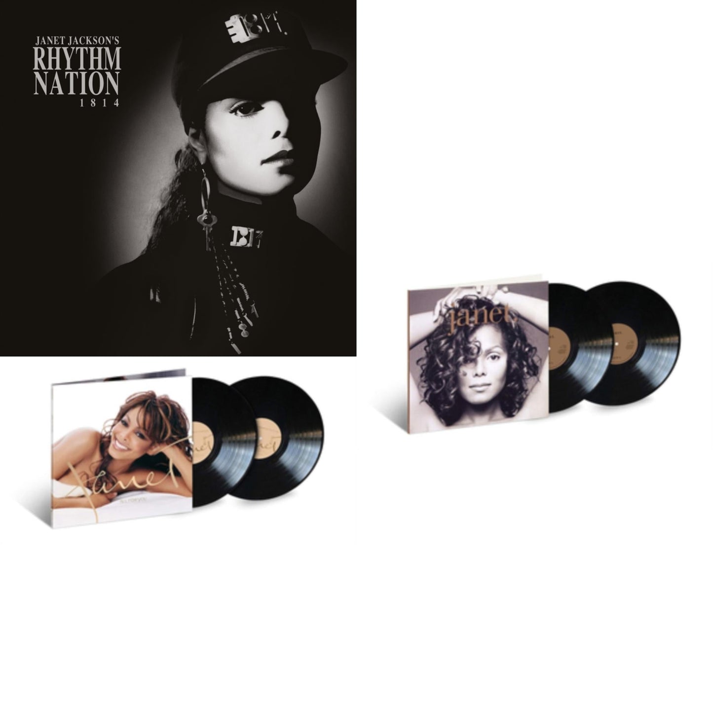 Janet Jackson - Janet Jackson's Rhythm Nation 1814 (2 LP) & All For You (2 LP) & Janet. (2 LP)