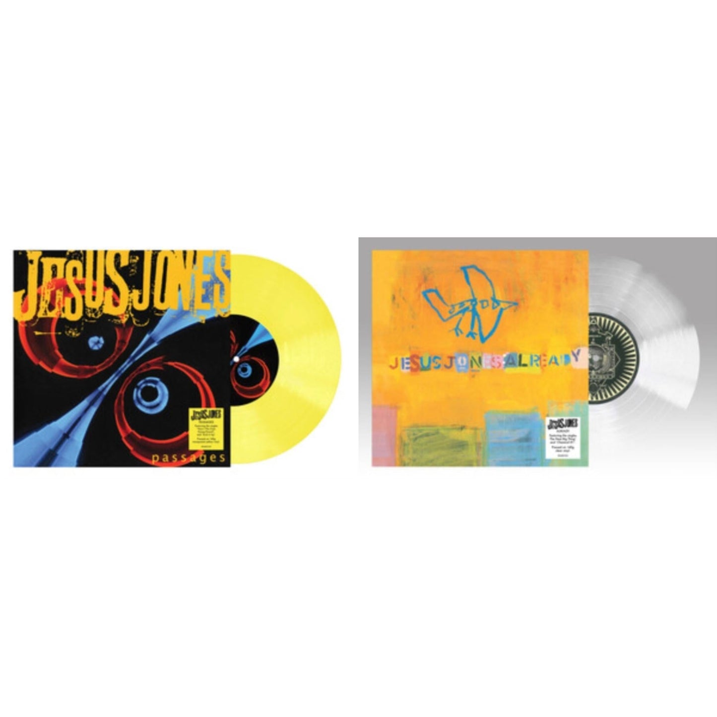 Jesus Jones - Already (Translucent LP Vinyl/140G) & Passages (Translucent Yellow LP Vinyl/140G)