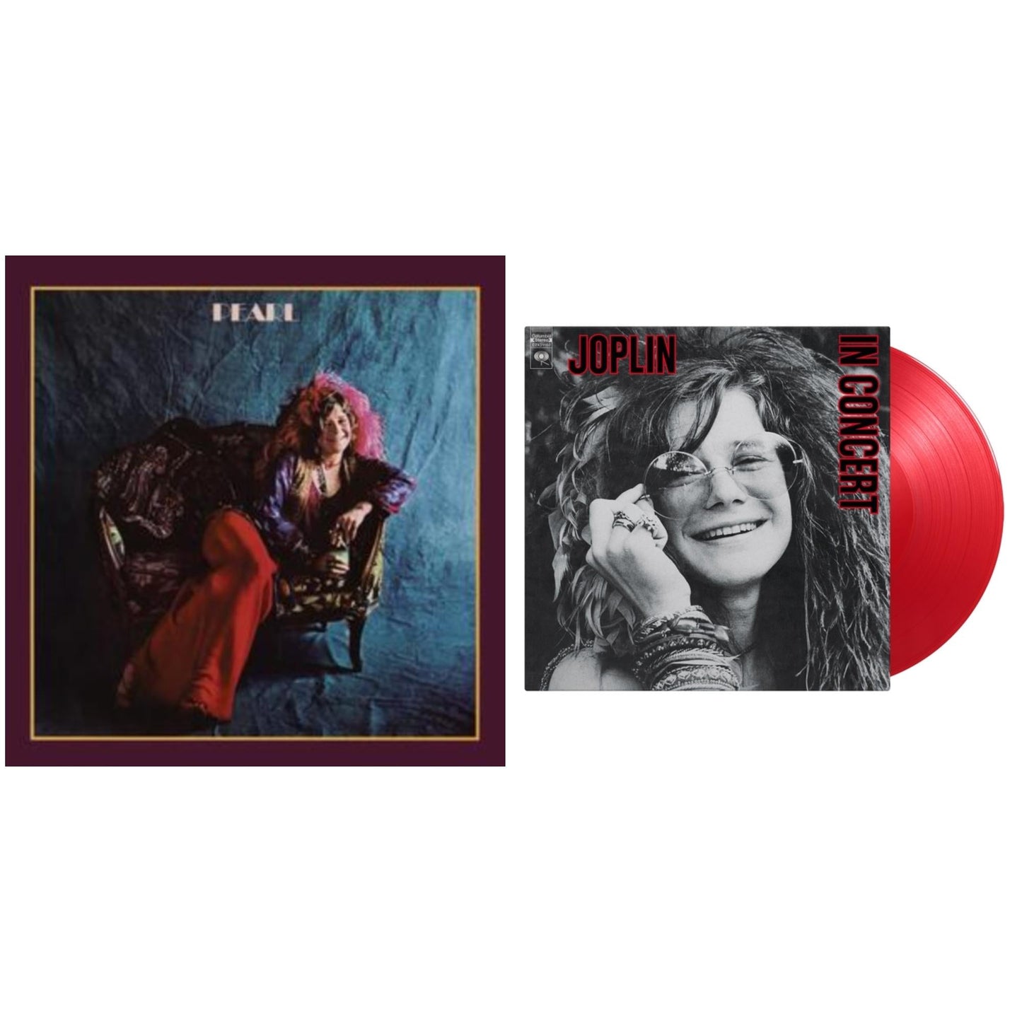 Janis Joplin - Pearl (180G) & Joplin In Concert (2LP/Translucent Red Vinyl/180G)