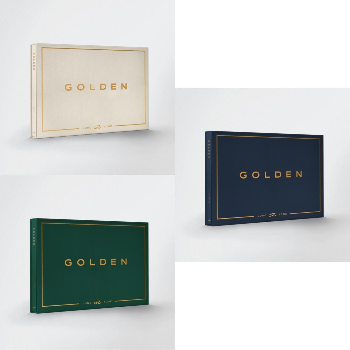 Jung Kook Bts - Golden (Solid) & Golden (Shine) & Golden (Substance) - CD Bundle