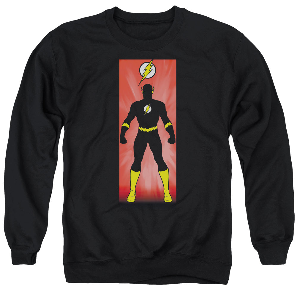 Justice League Of America Flash Block Mens Crewneck Sweatshirt Black Officially Licensed