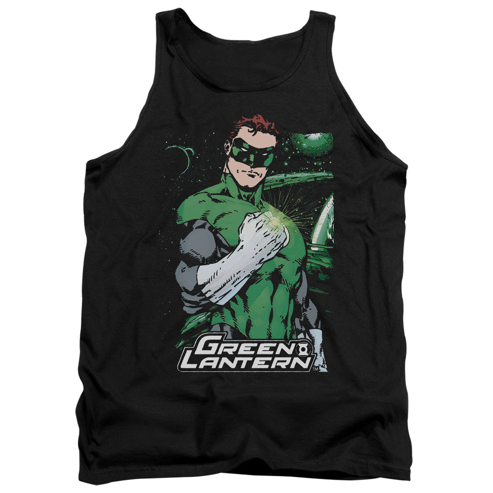 Justice League Fist Flare Mens Tank Top Shirt Black Officially Licensed